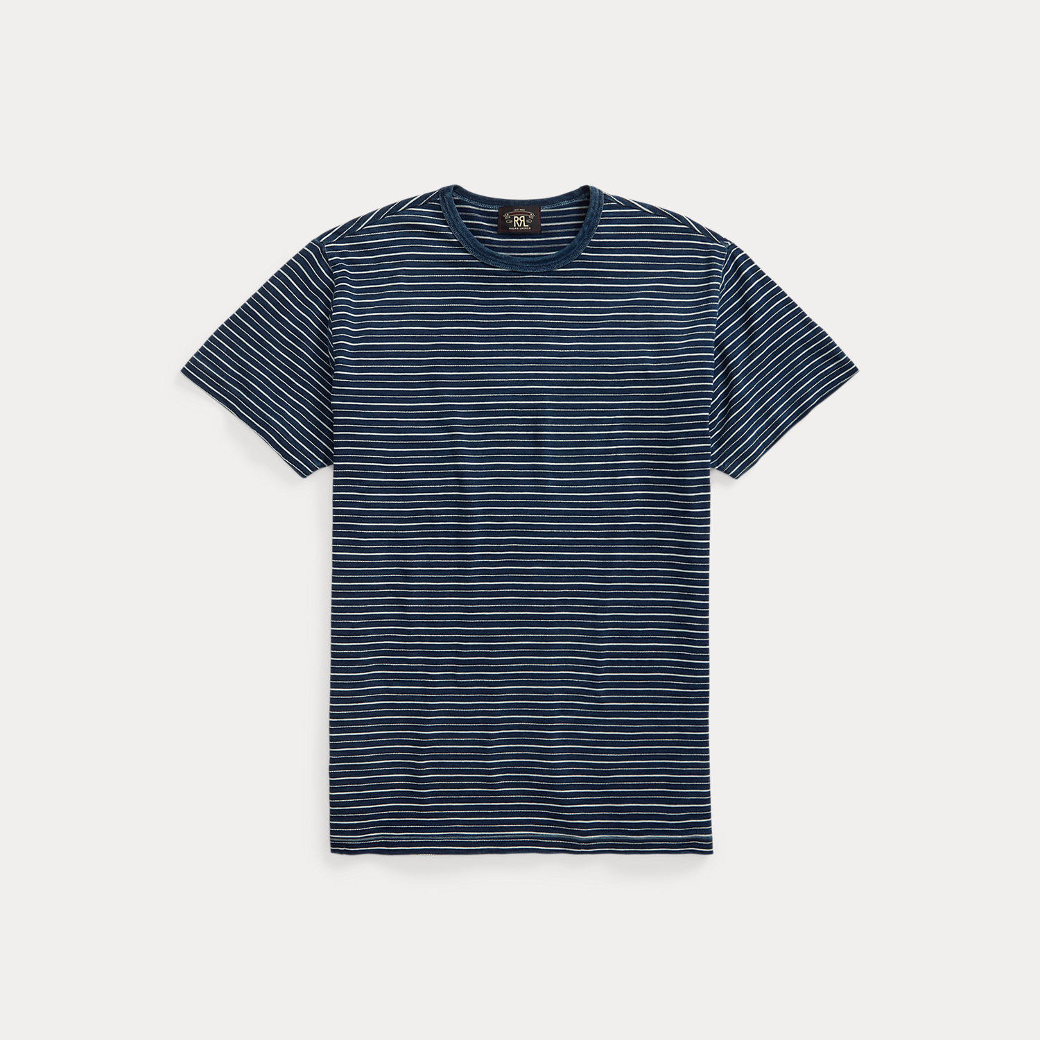 Indigo Striped Jacquard T-Shirt