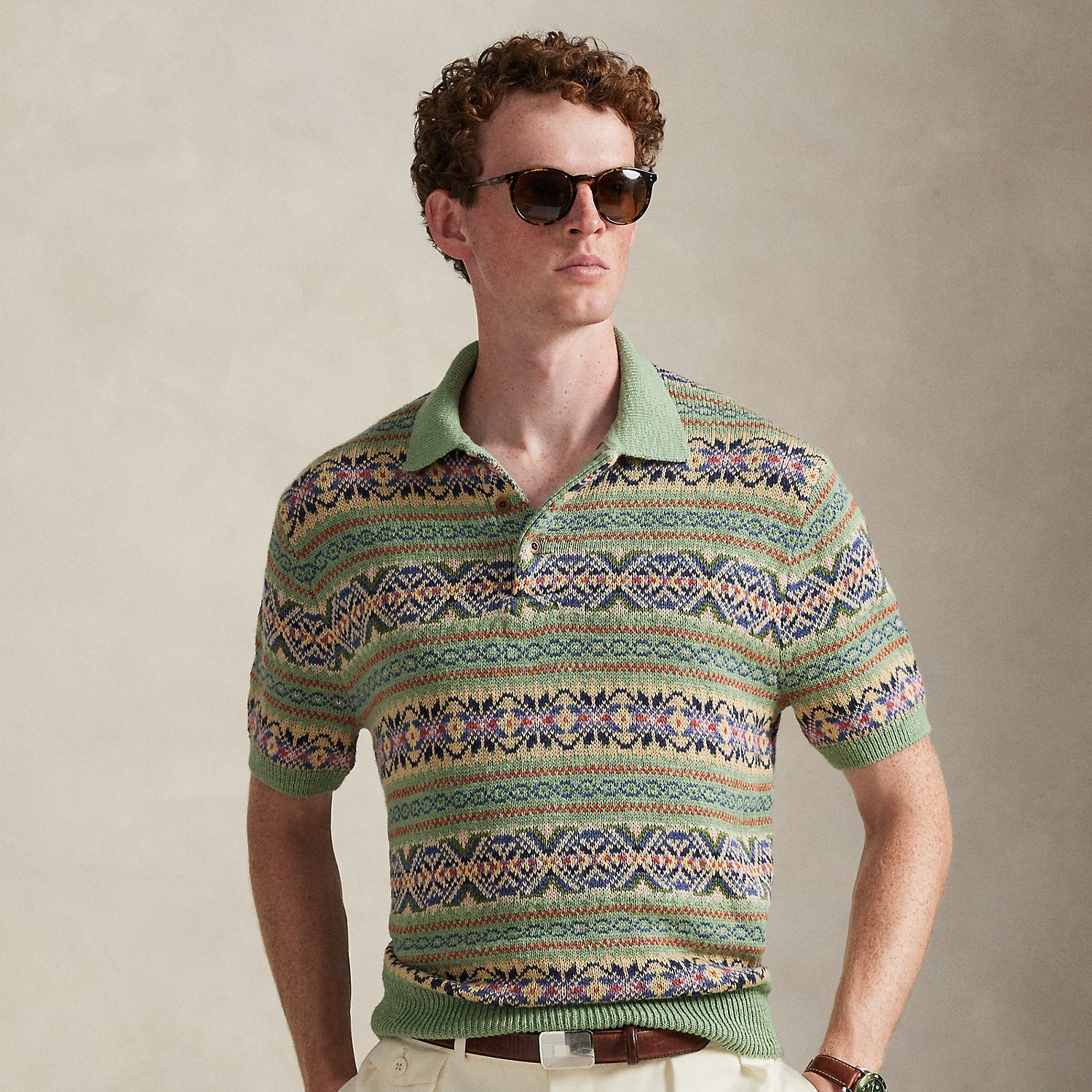 Linen-Cotton Polo Jumper by Polo Ralph Lauren