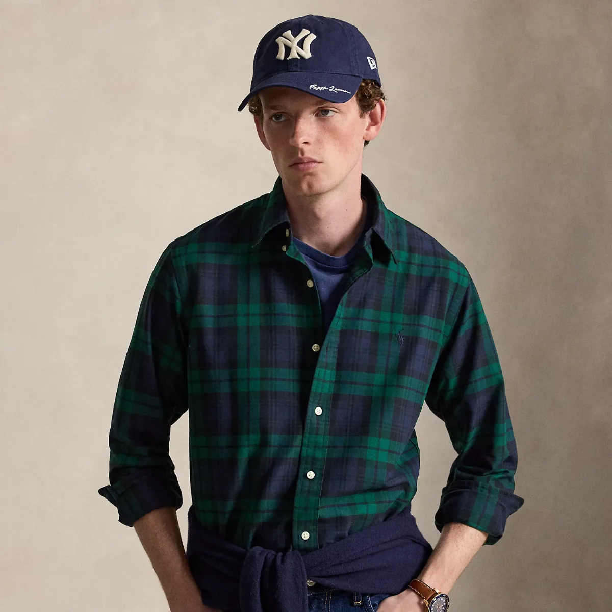 Custom Fit Tattersall Oxford Shirt by Polo Ralph Lauren