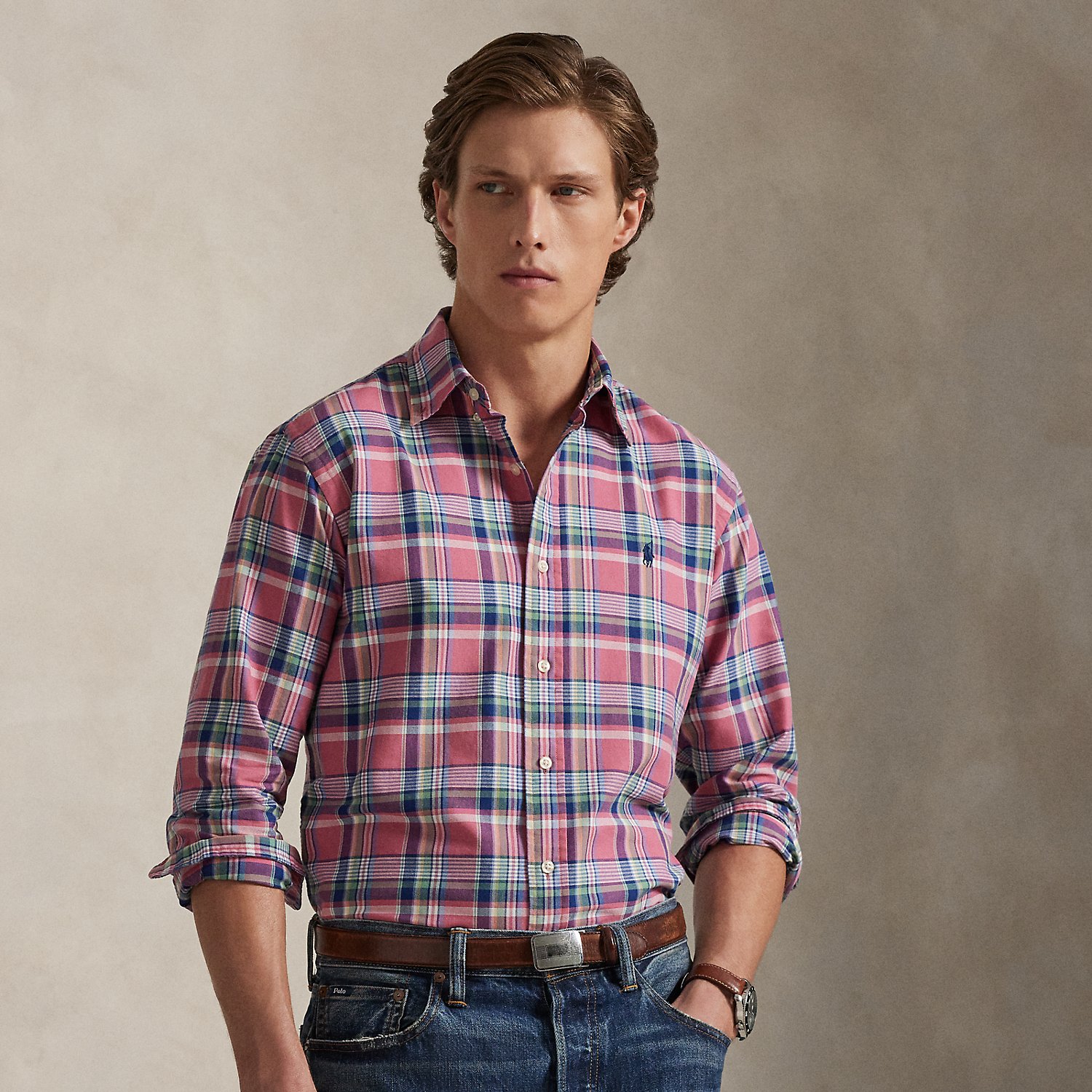 Custom Fit Tattersall Oxford Shirt