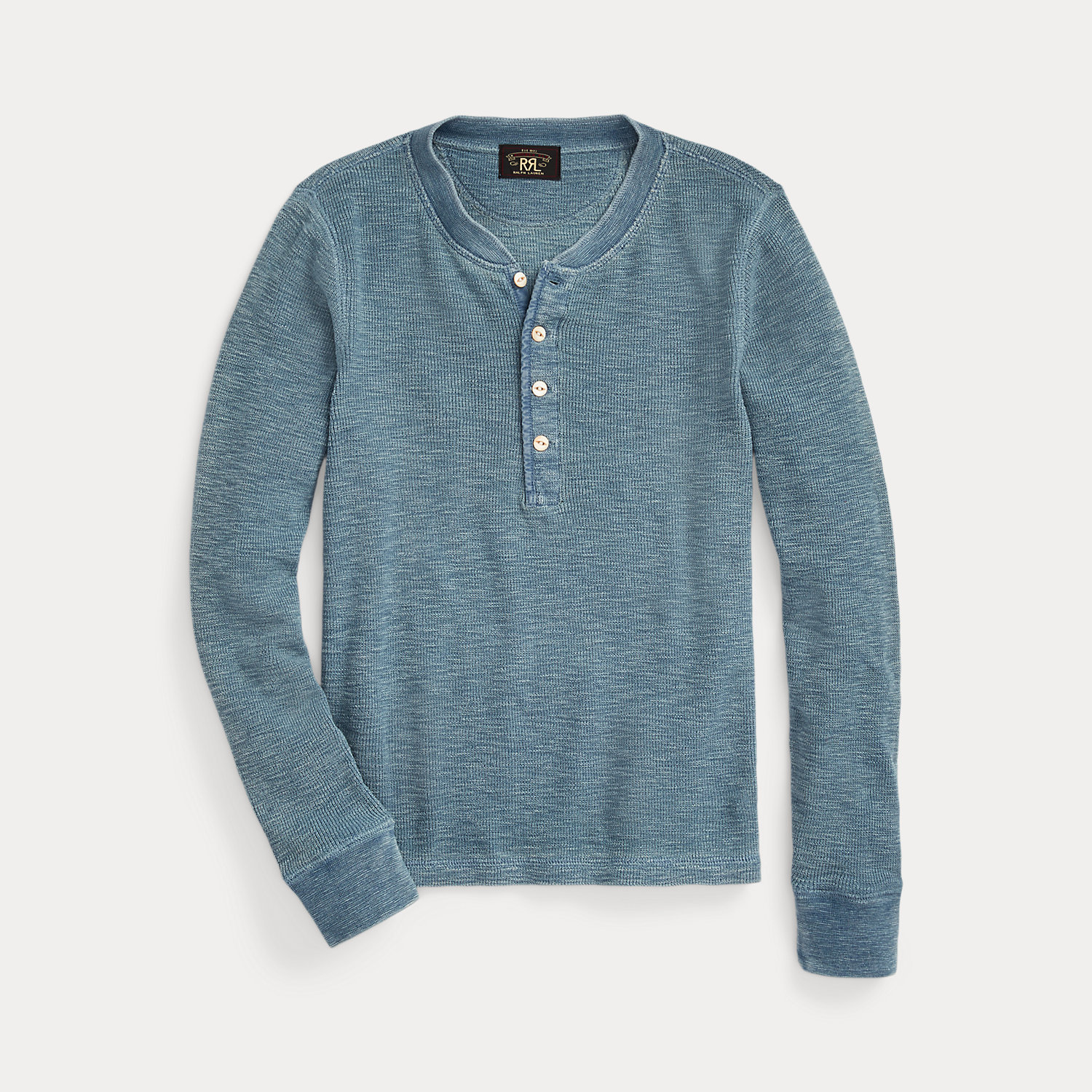 Stretch-Cotton Waffle Henley by Ralph Lauren RRL