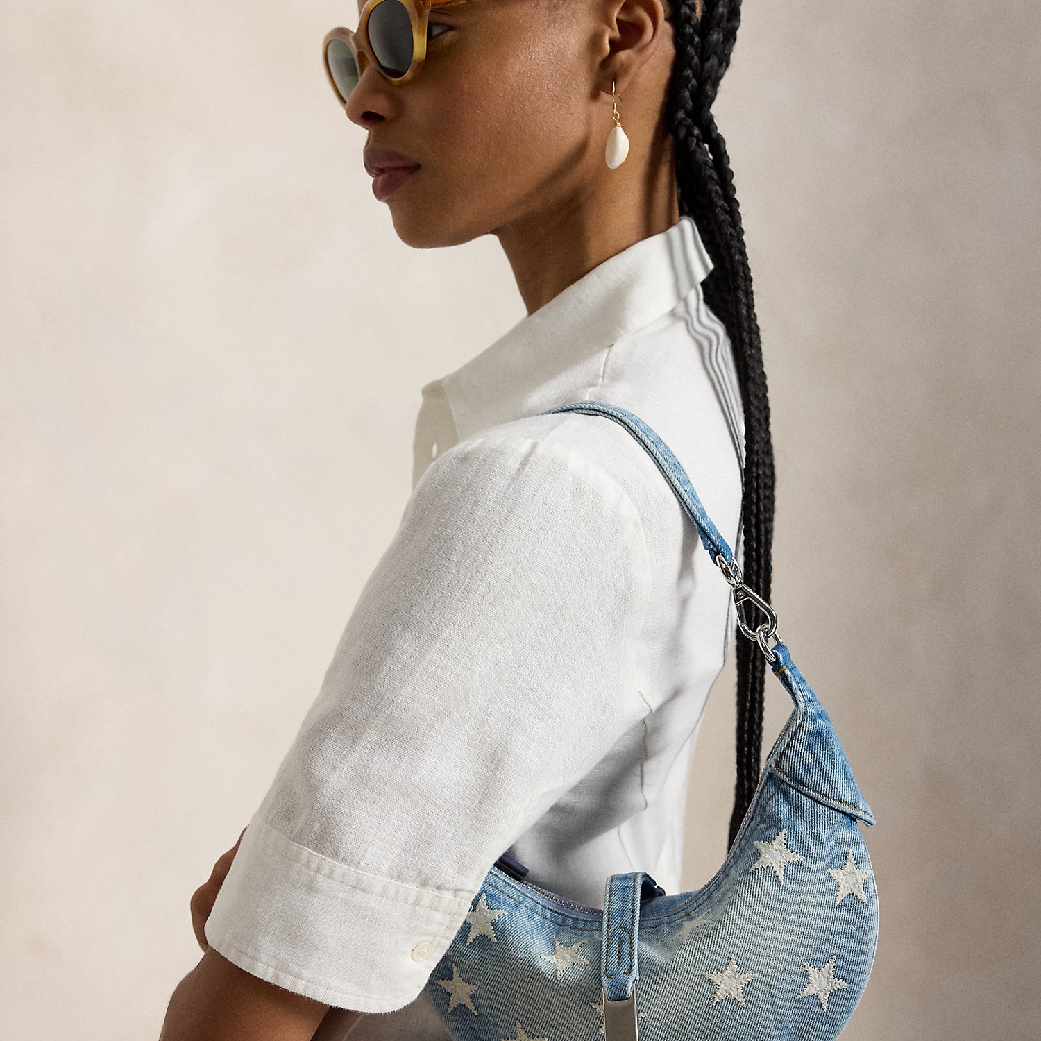 Polo ID Star Denim Mini Shoulder Bag