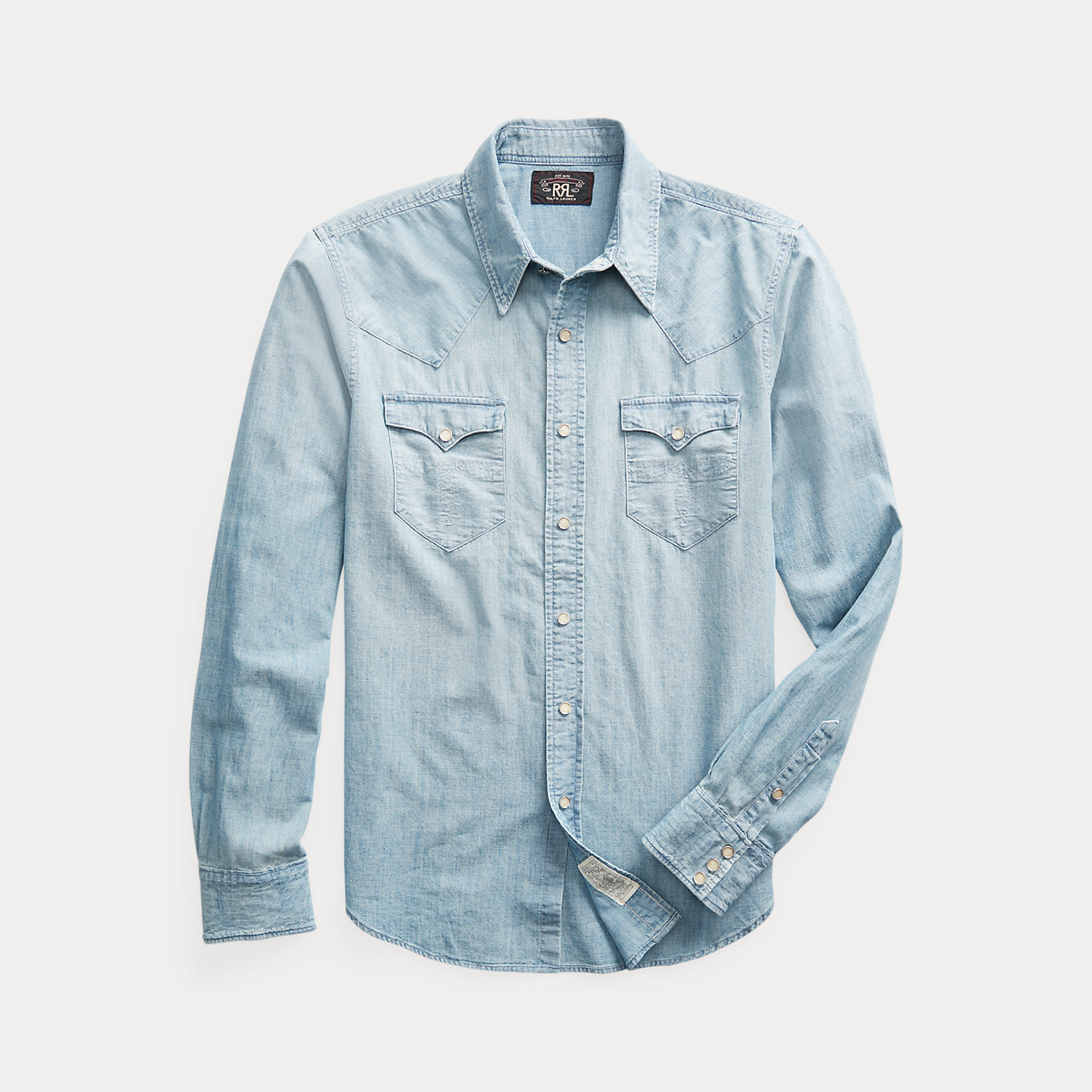 Slim Fit Chambray Western Shirt