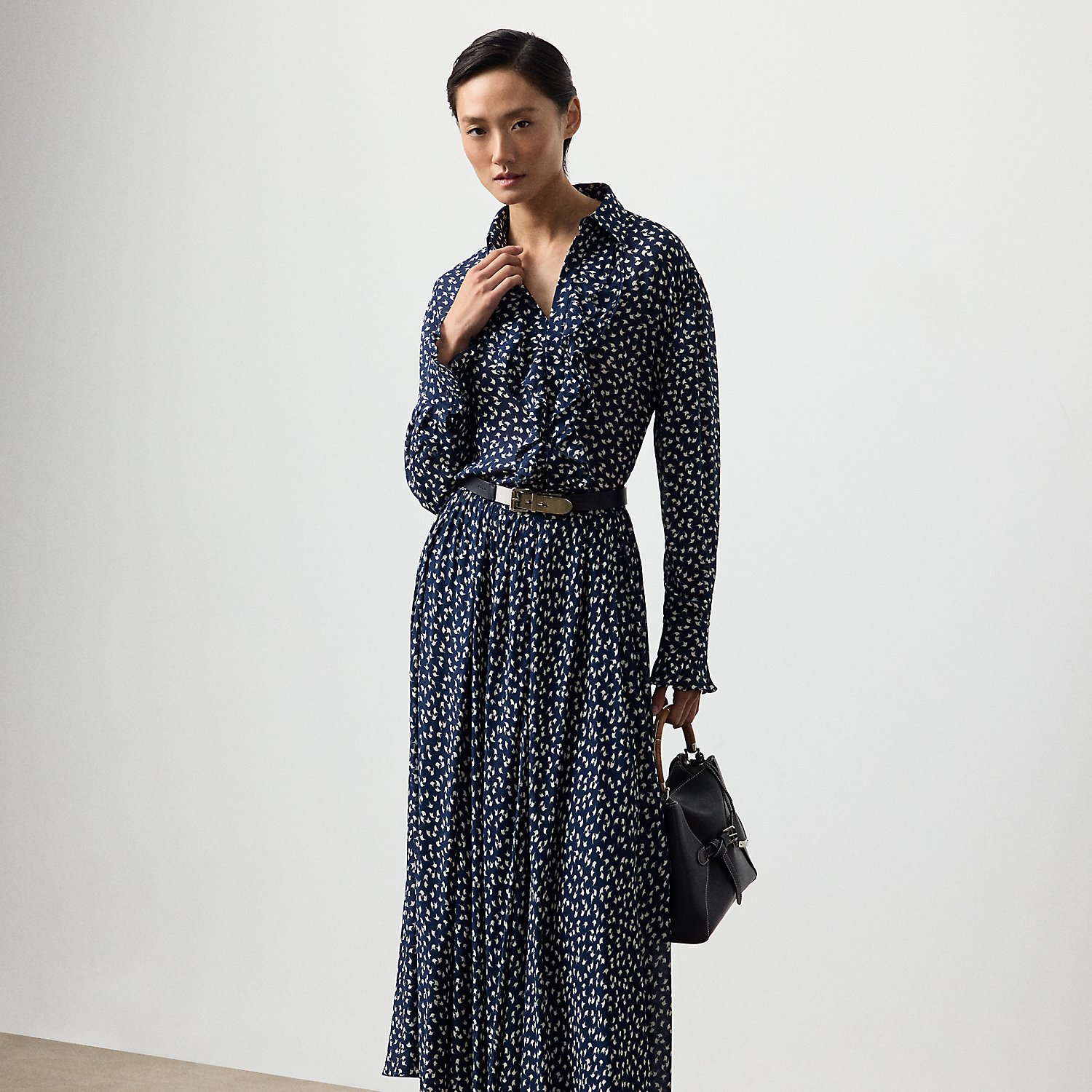 Rebekah Geo-Print Georgette Skirt by Ralph Lauren Collection