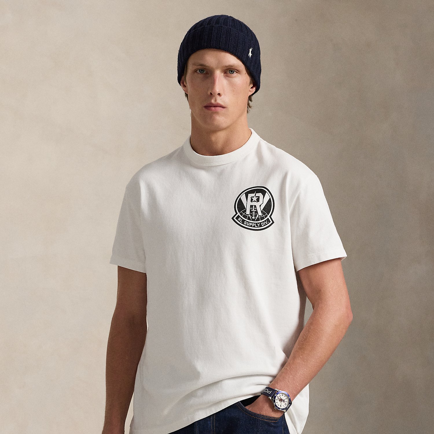 Classic Fit Jersey Graphic T-Shirt