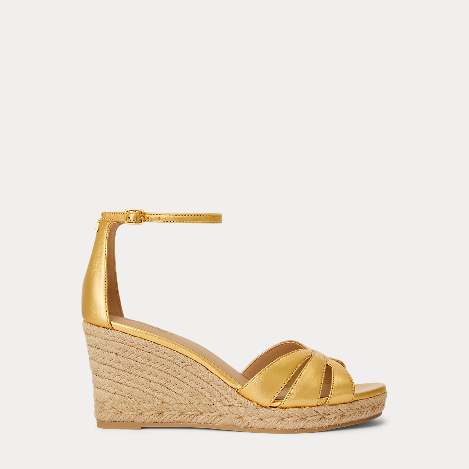 Nellie Metallic Nappa Leather Espadrille