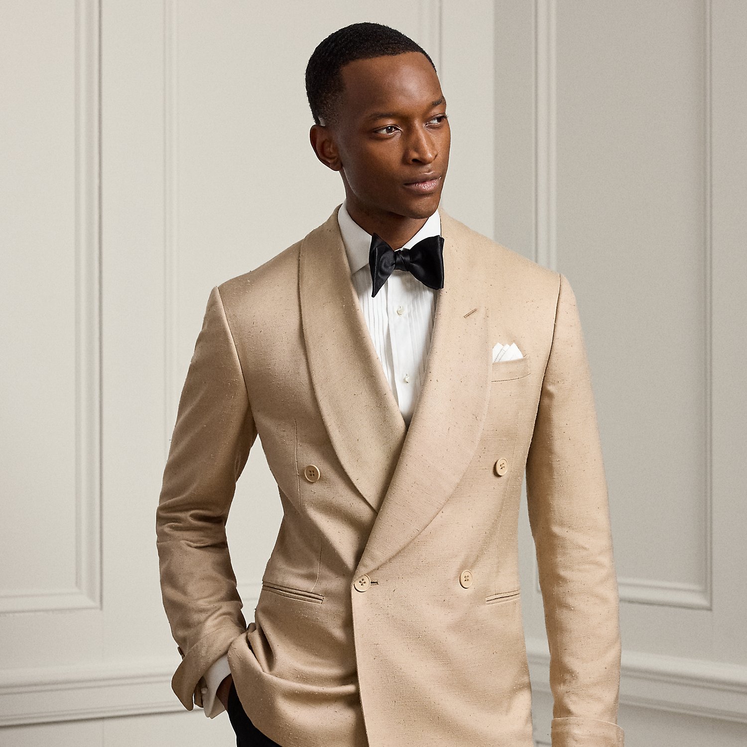 Kent Handmade Slub Silk-Blend Jacket