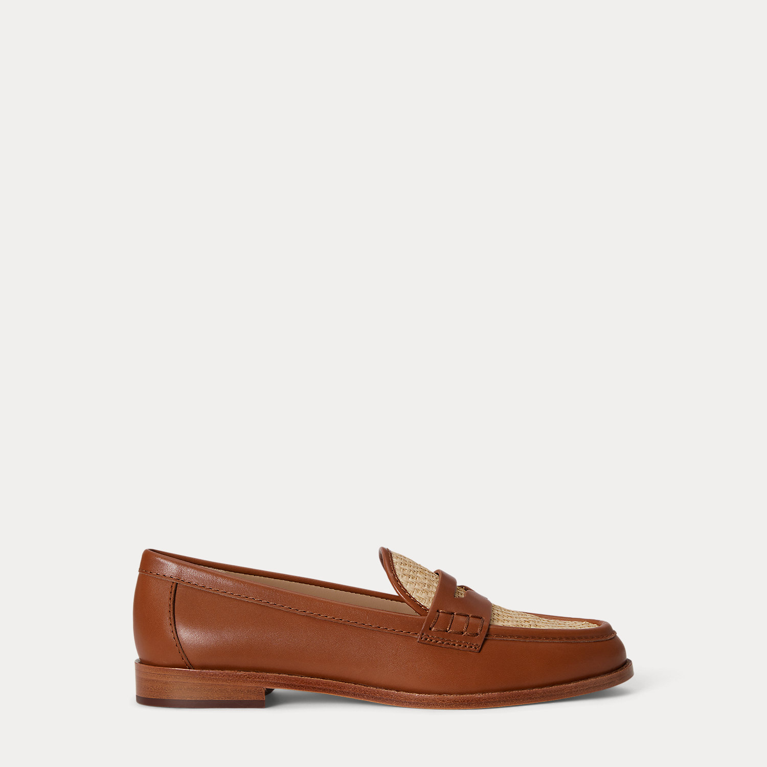 Wynnie Leather & Raffia Loafer