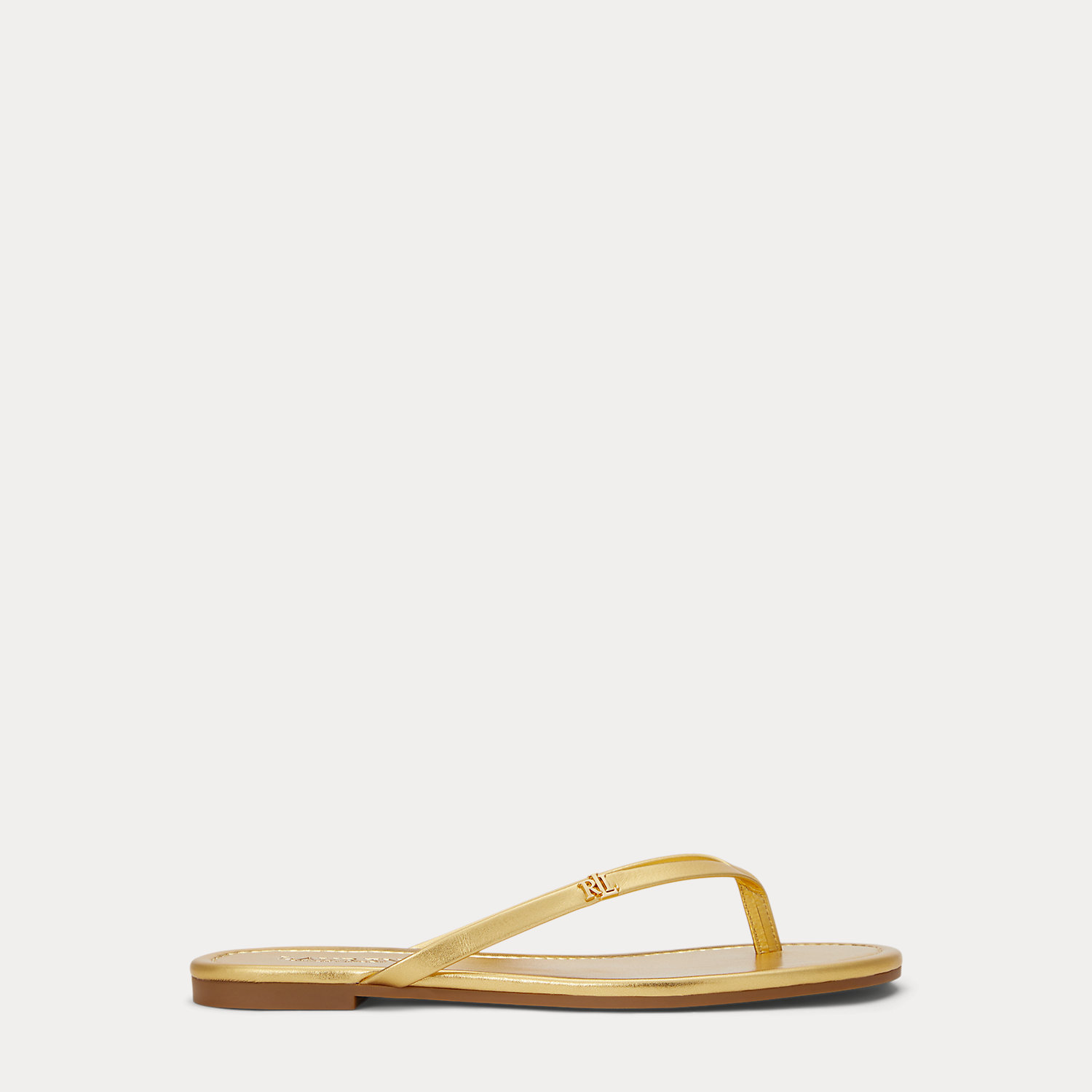 Raquel Metallic Leather Flip-Flop
