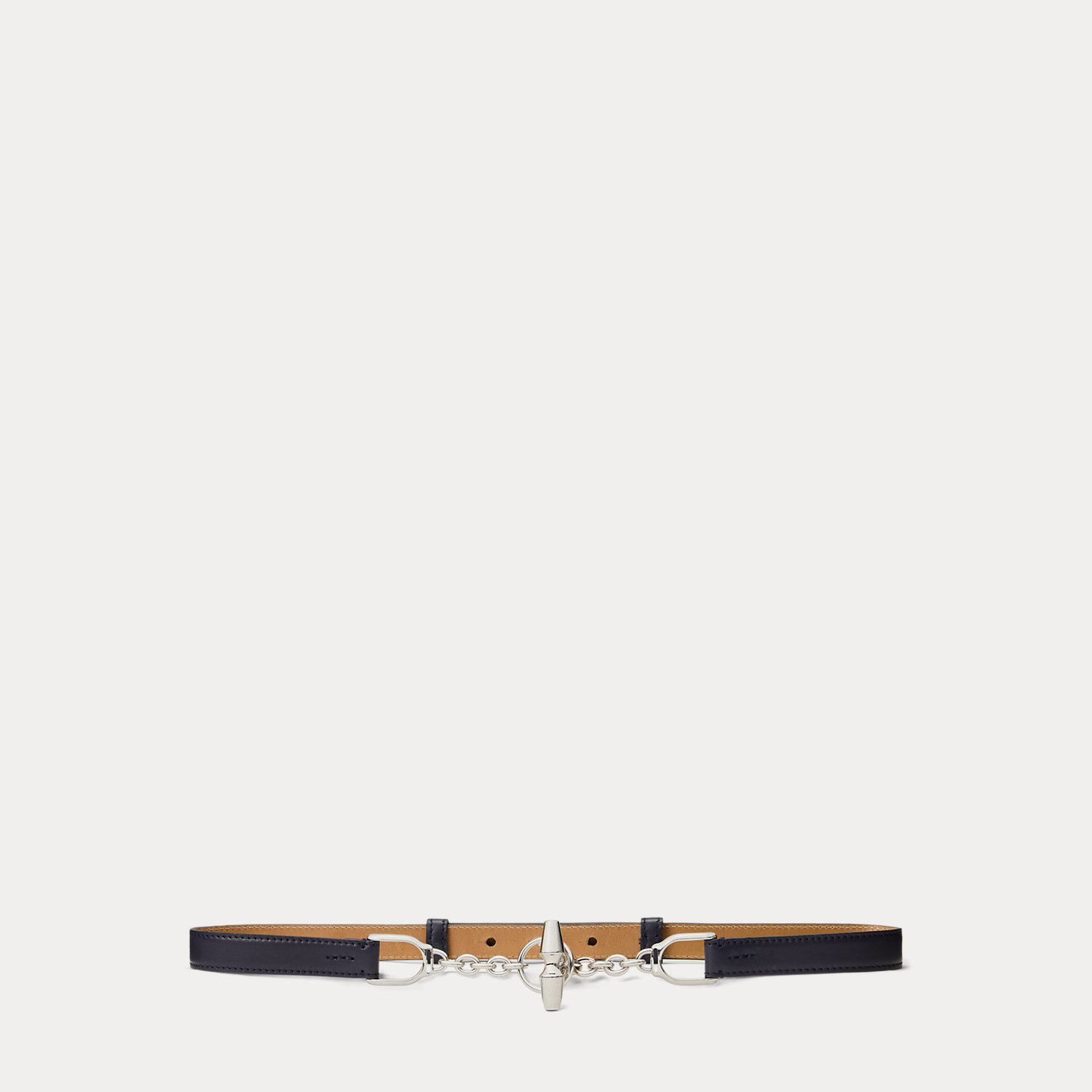 Calfskin Toggle Skinny Belt