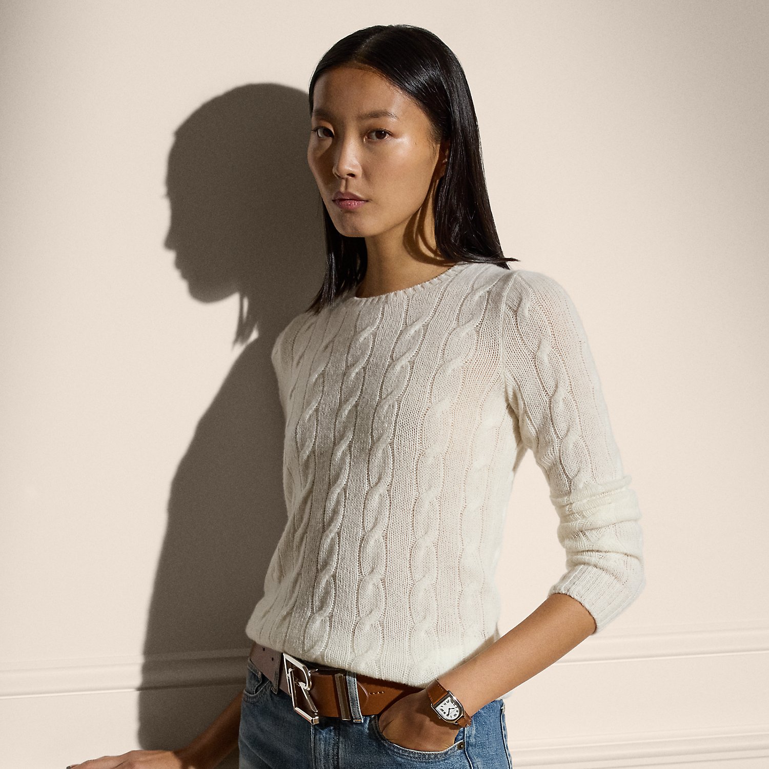 Cable-Knit Cashmere Jumper