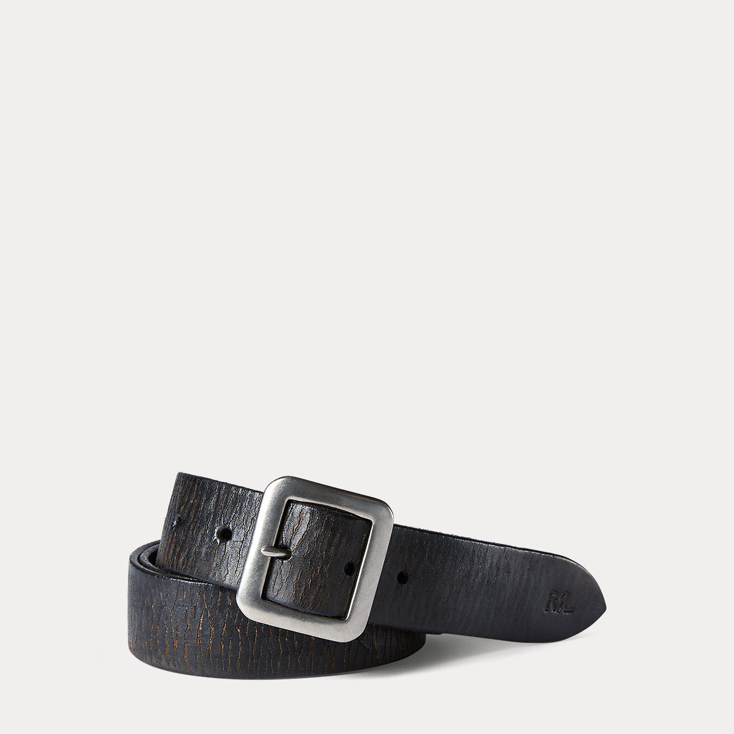 Hand-Burnished Leather Belt