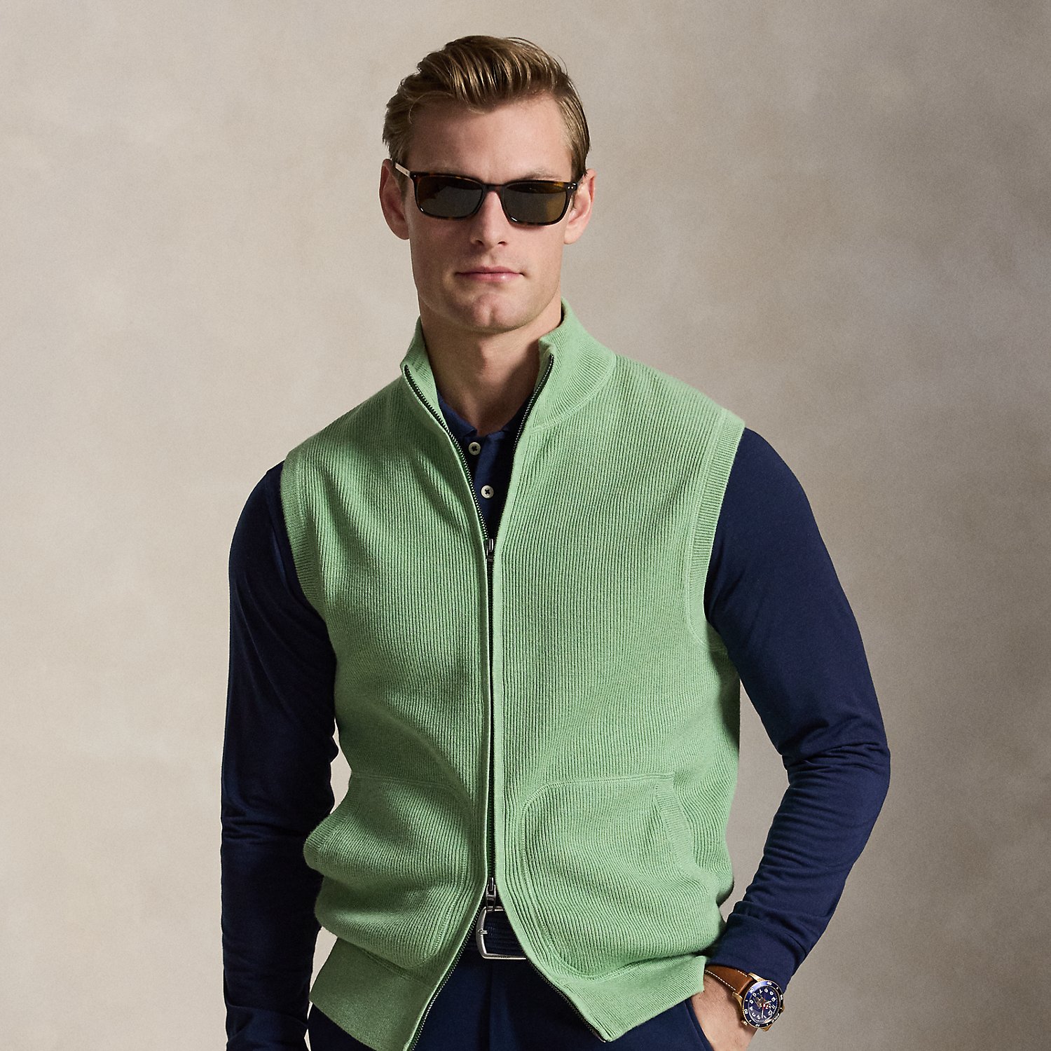 Performance Full-Zip Sleeveless Jumper by Ralph Lauren RLX
