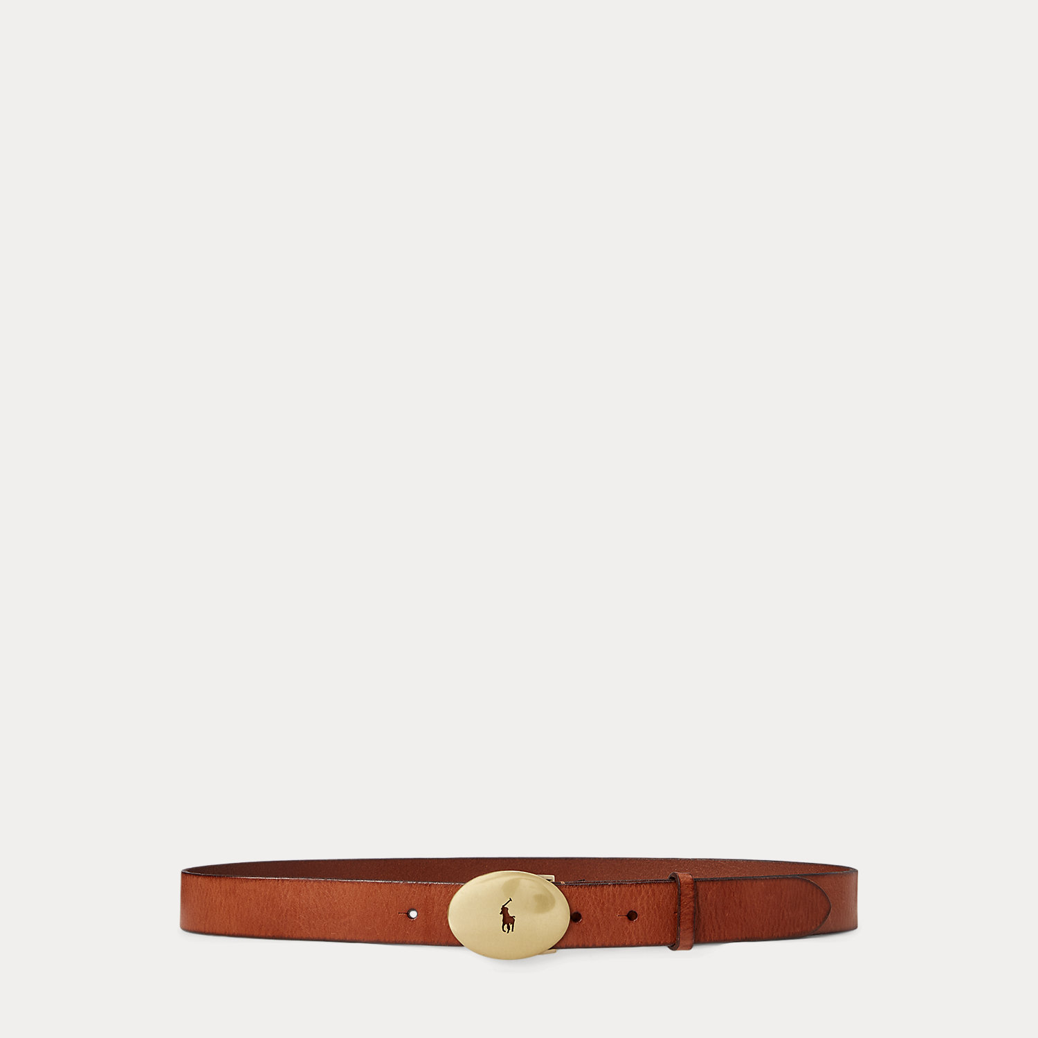 Polo ID Oval-Buckle Vachetta Belt
