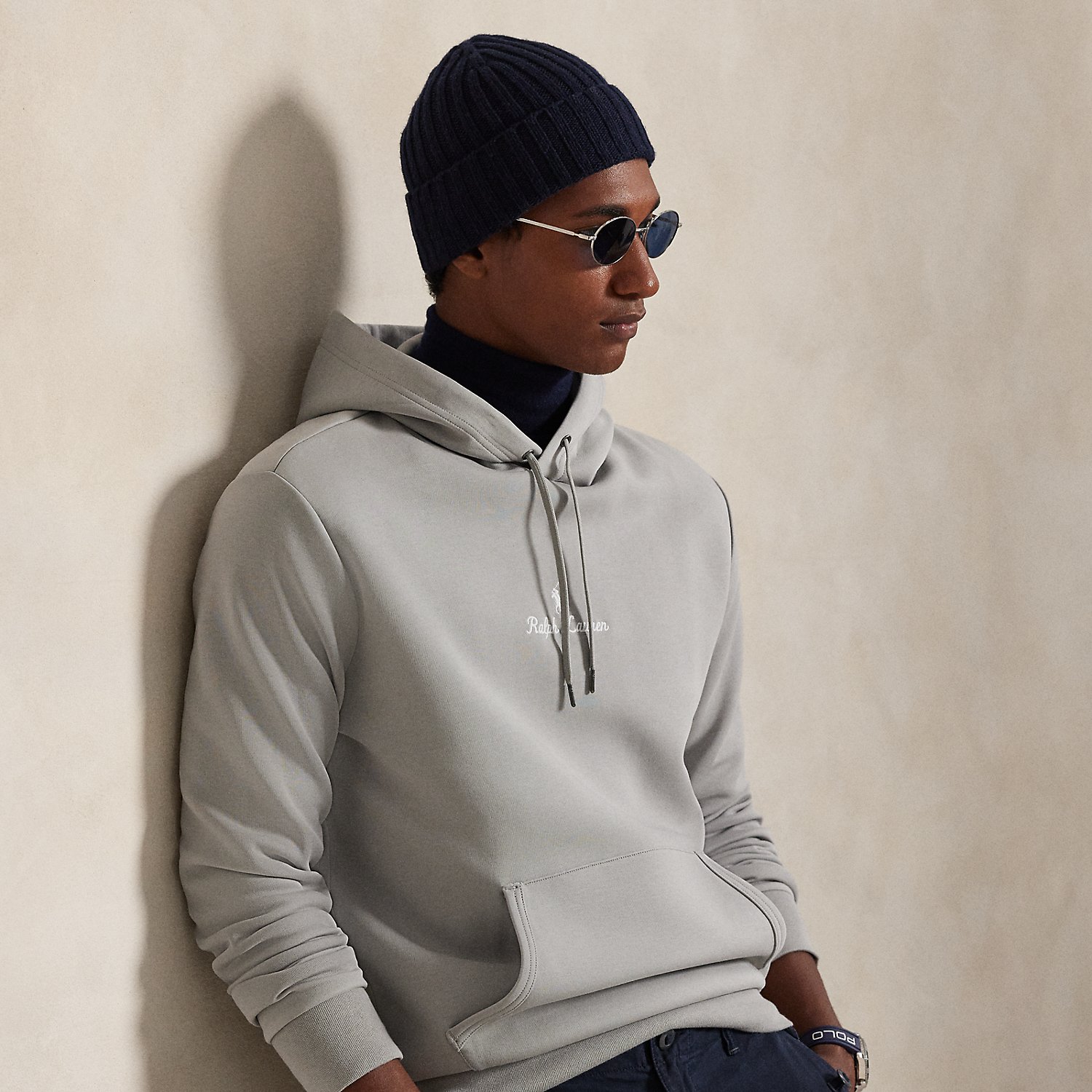 Logo Double-Knit Hoodie
