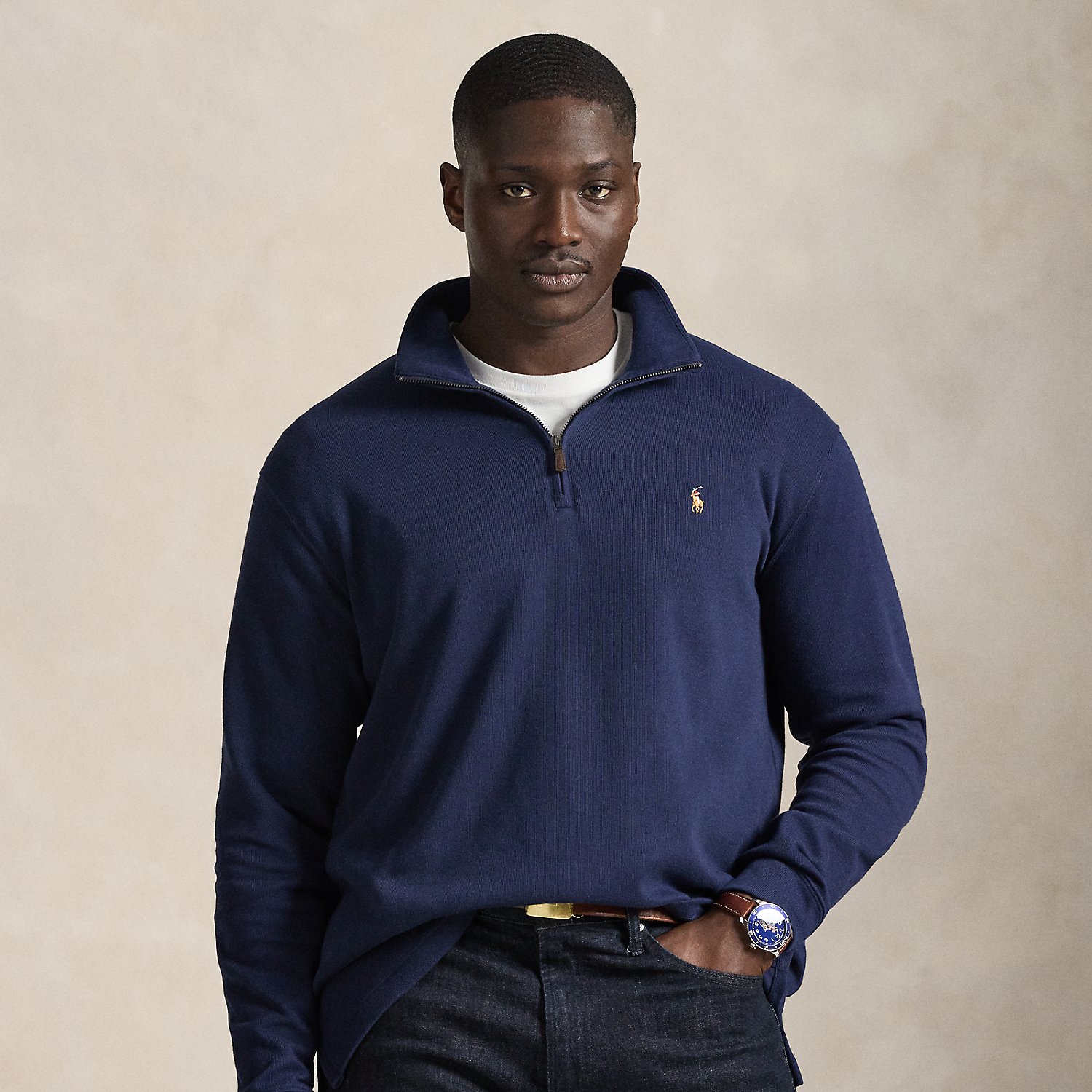 Big & Tall - Estate-Rib Quarter-Zip Pullover