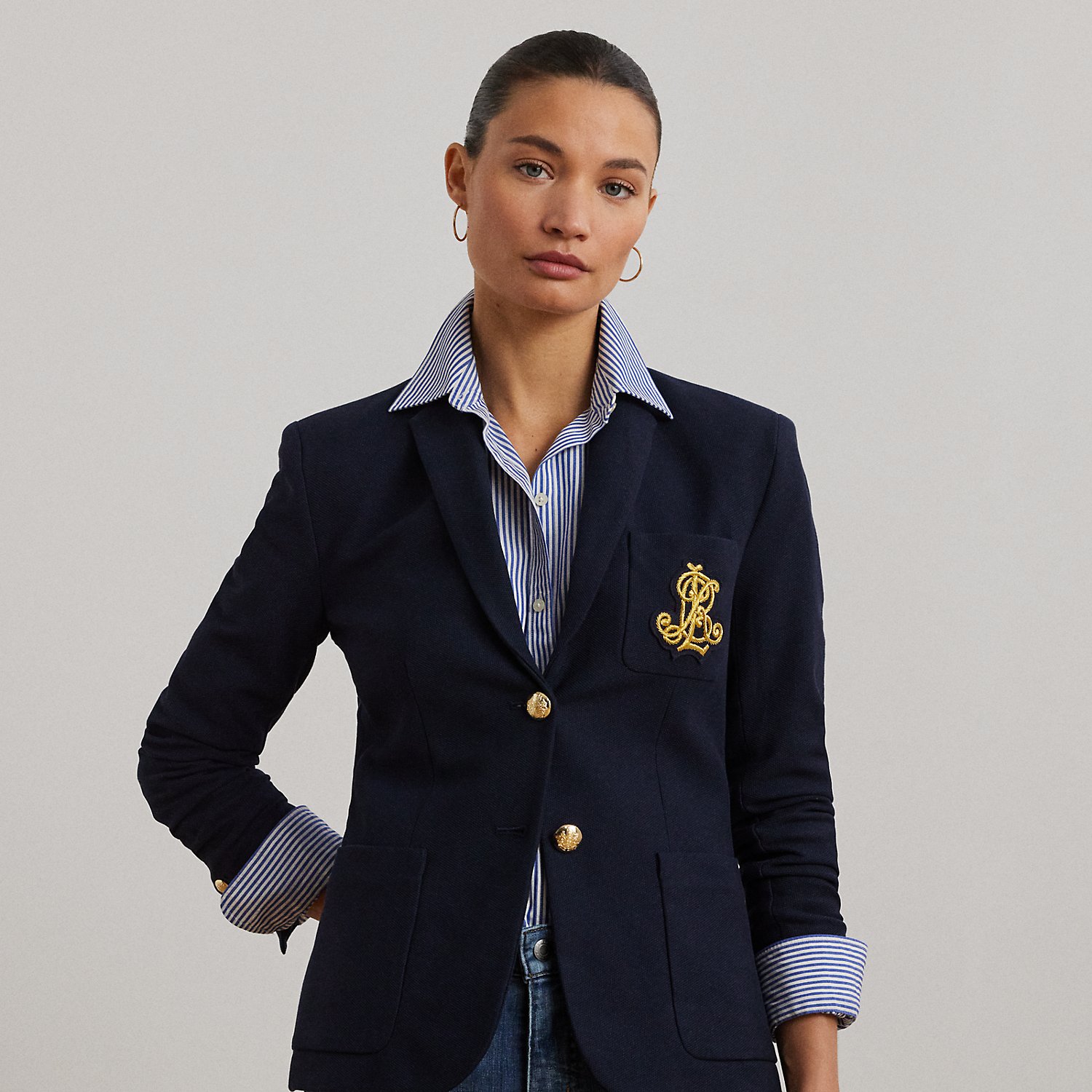 Bullion Jacquard Blazer by Ralph Lauren Petite