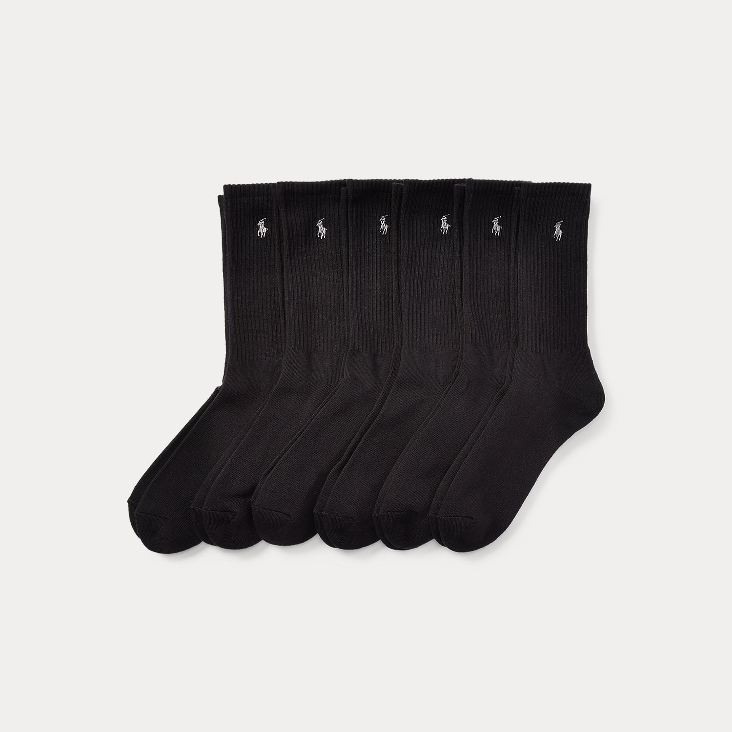 Cotton-Blend Crew Sock 6-Pack