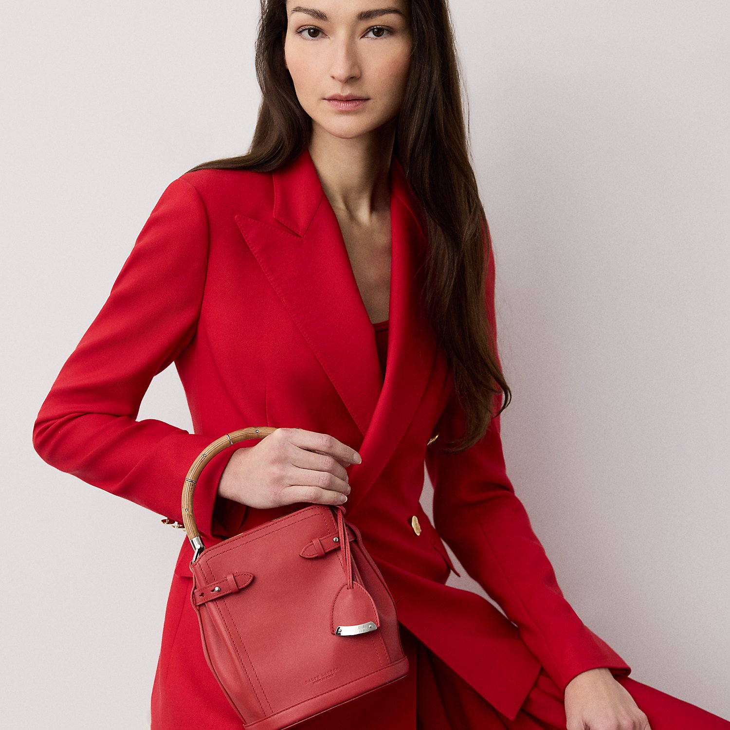 The Ralph Lauren Calfskin Small Bucket Bag by Ralph Lauren Collection
