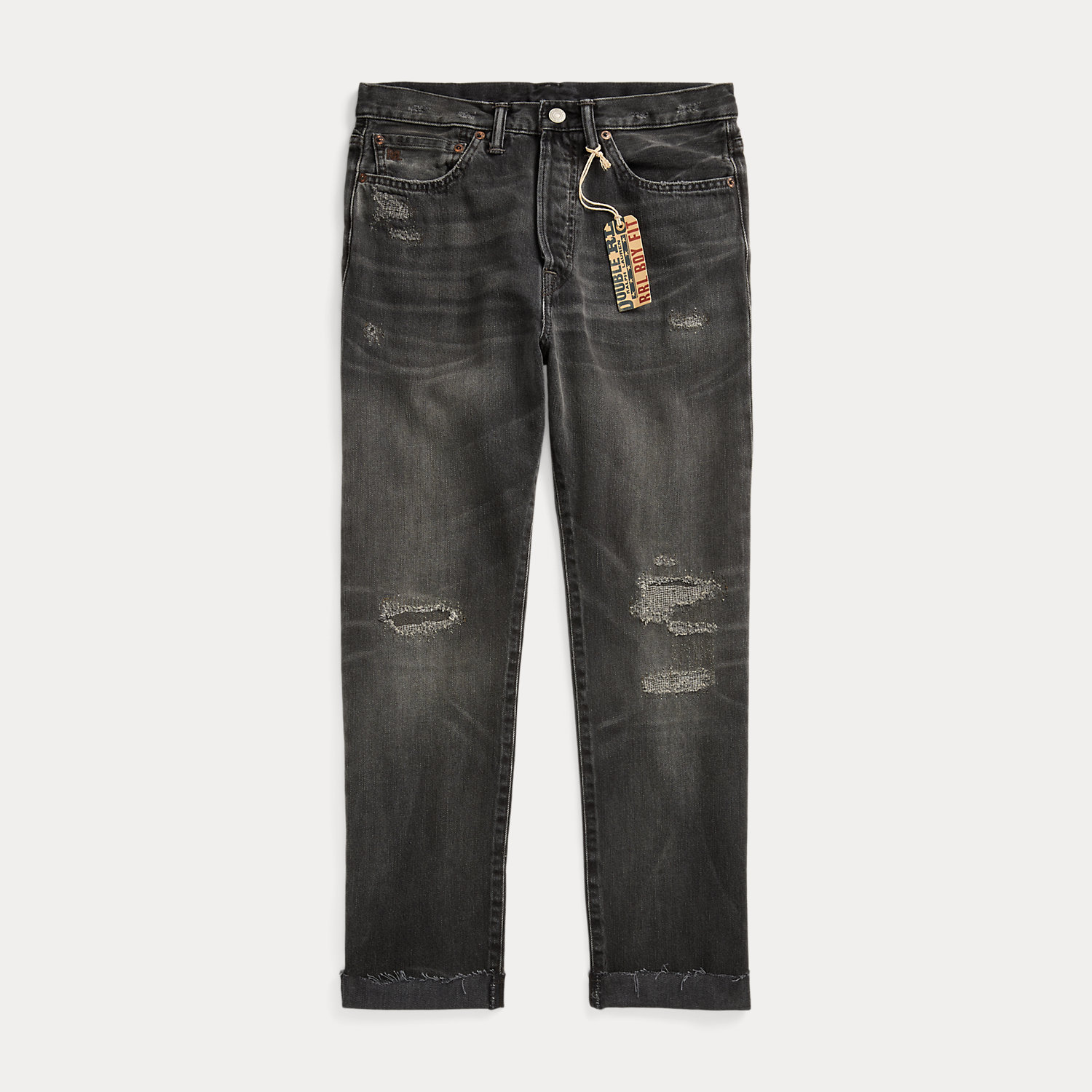 Boy Fit Black Repaired Jean