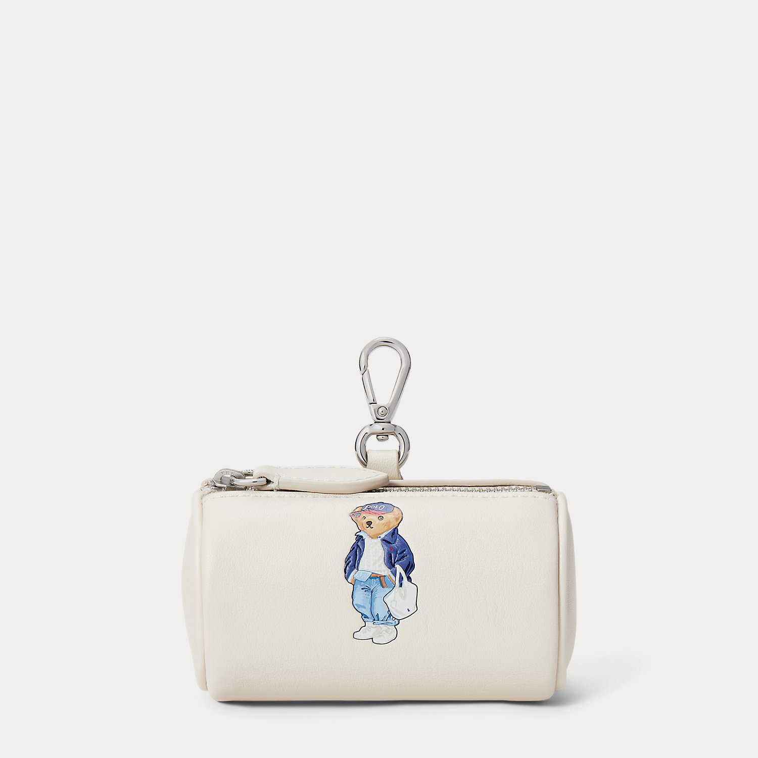Polo Bear Leather Cylinder Coin Pouch by Polo Ralph Lauren