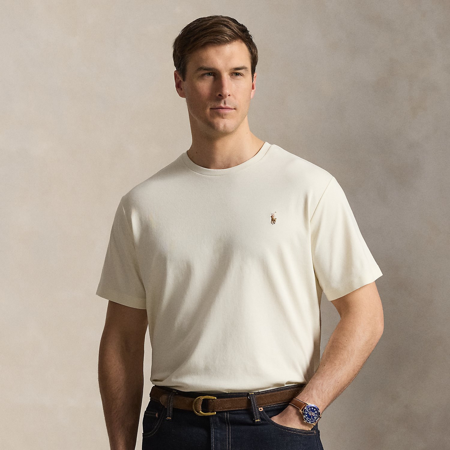Big & Tall - Soft Cotton Crewneck T-Shirt
