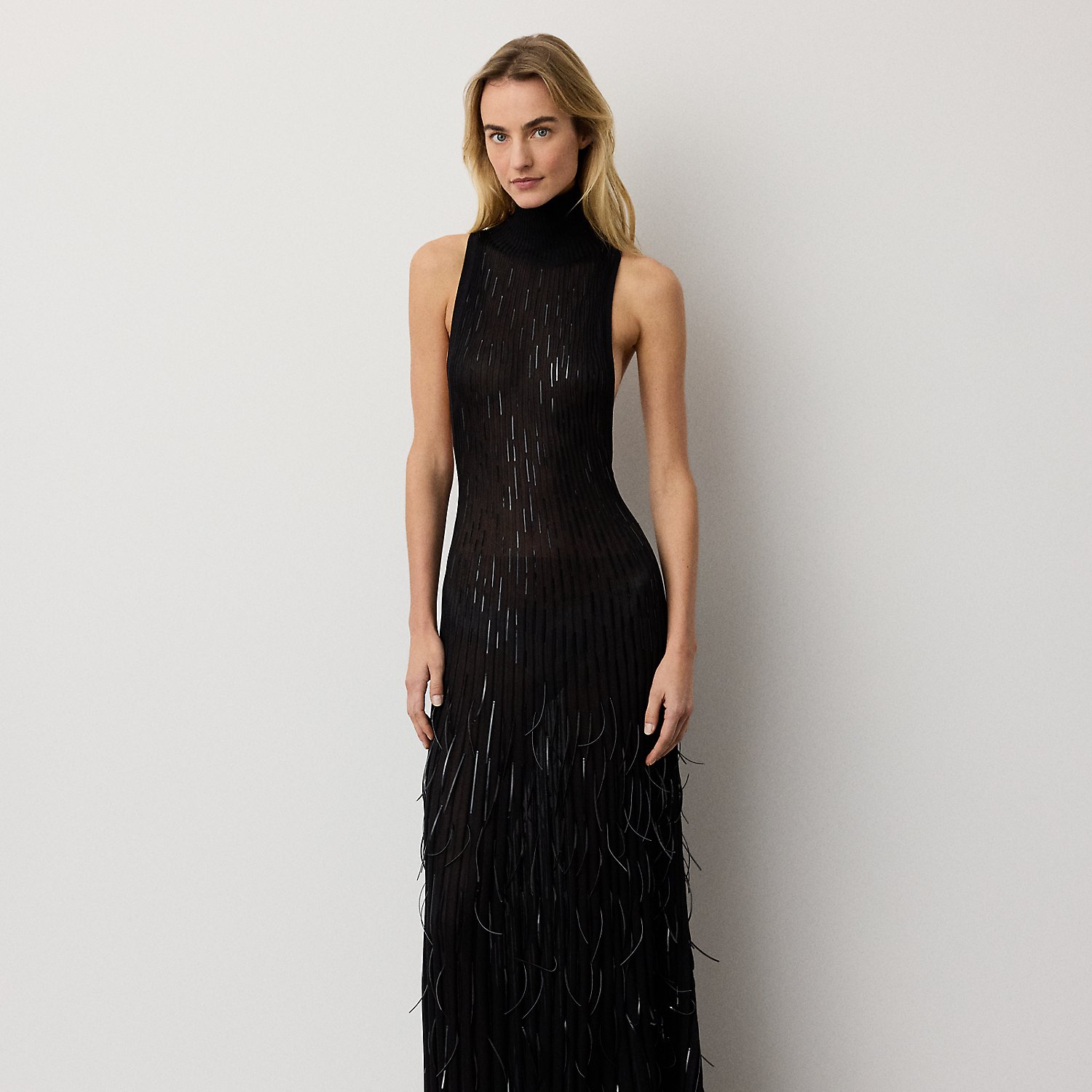 Cayla Embellished Jumper Evening Dress