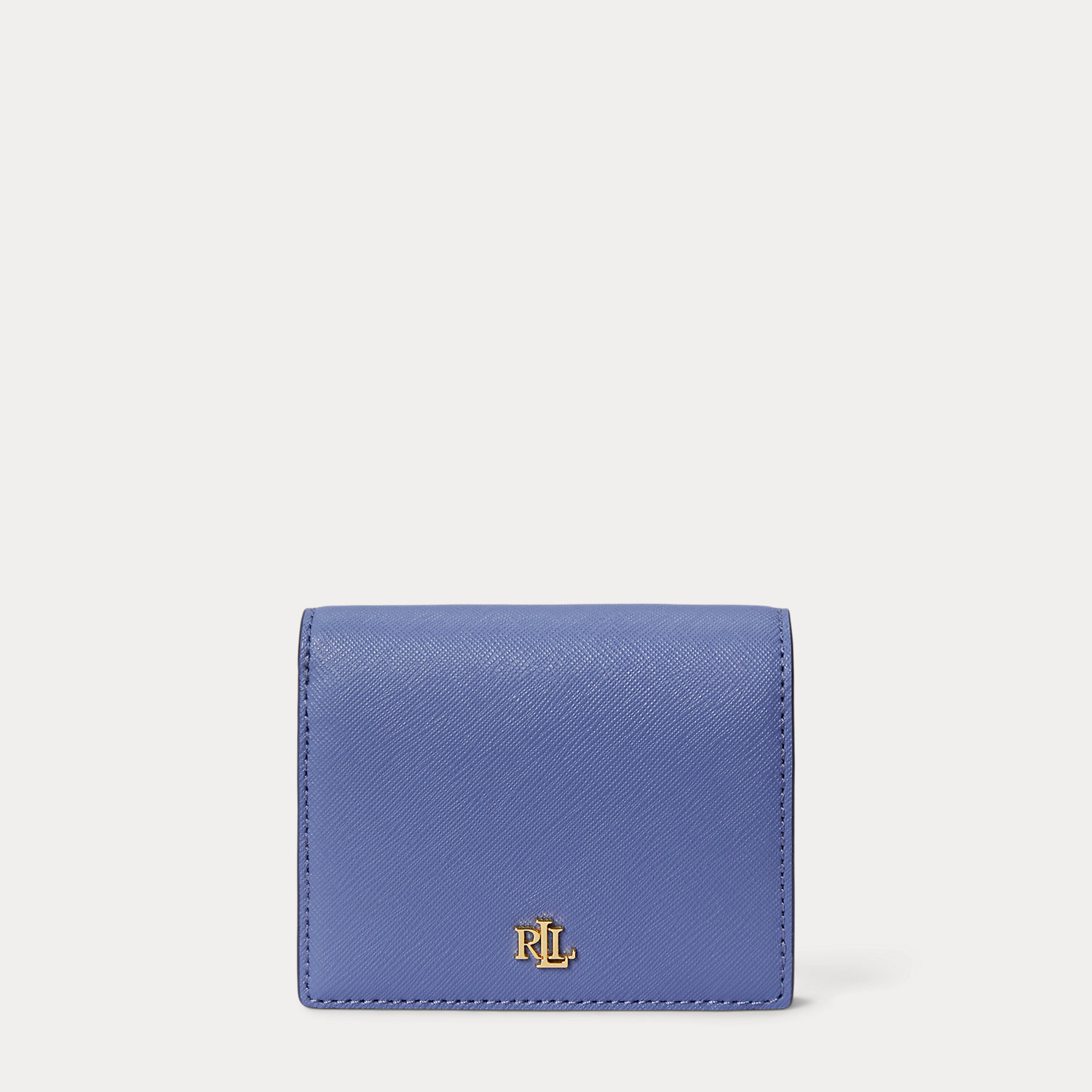 Crosshatch Leather Compact Wallet