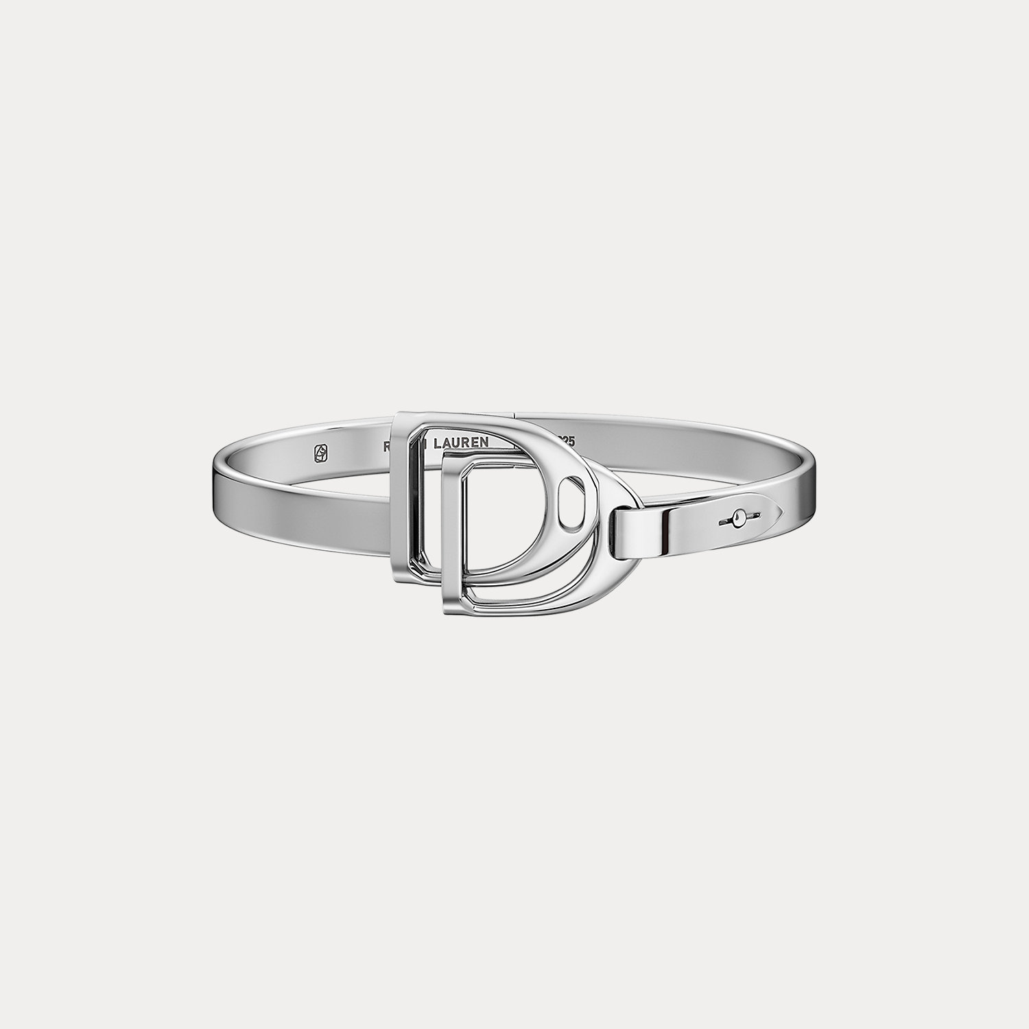 Sterling Silver Double-Stirrup Bangle