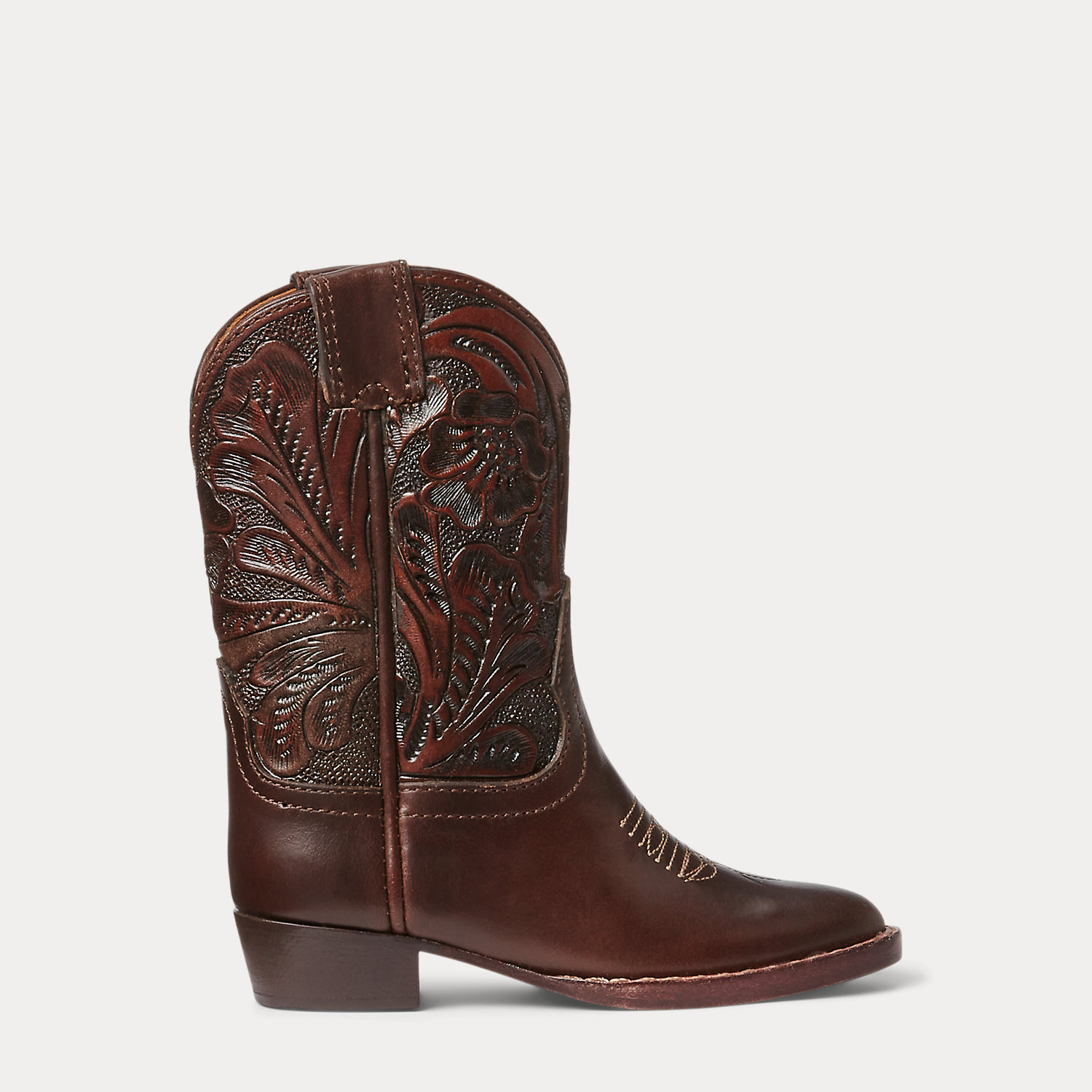 Mini Plainview Hand-Tooled Leather Boot