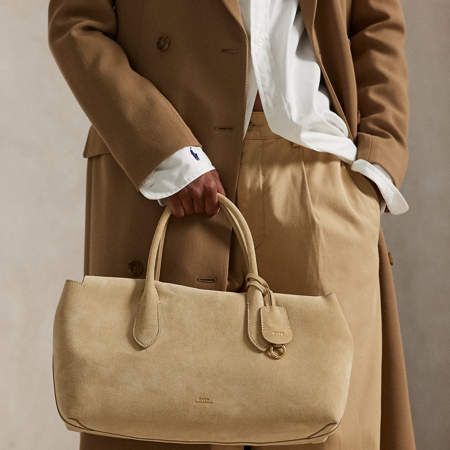 Bellport Suede Satchel by Polo Ralph Lauren