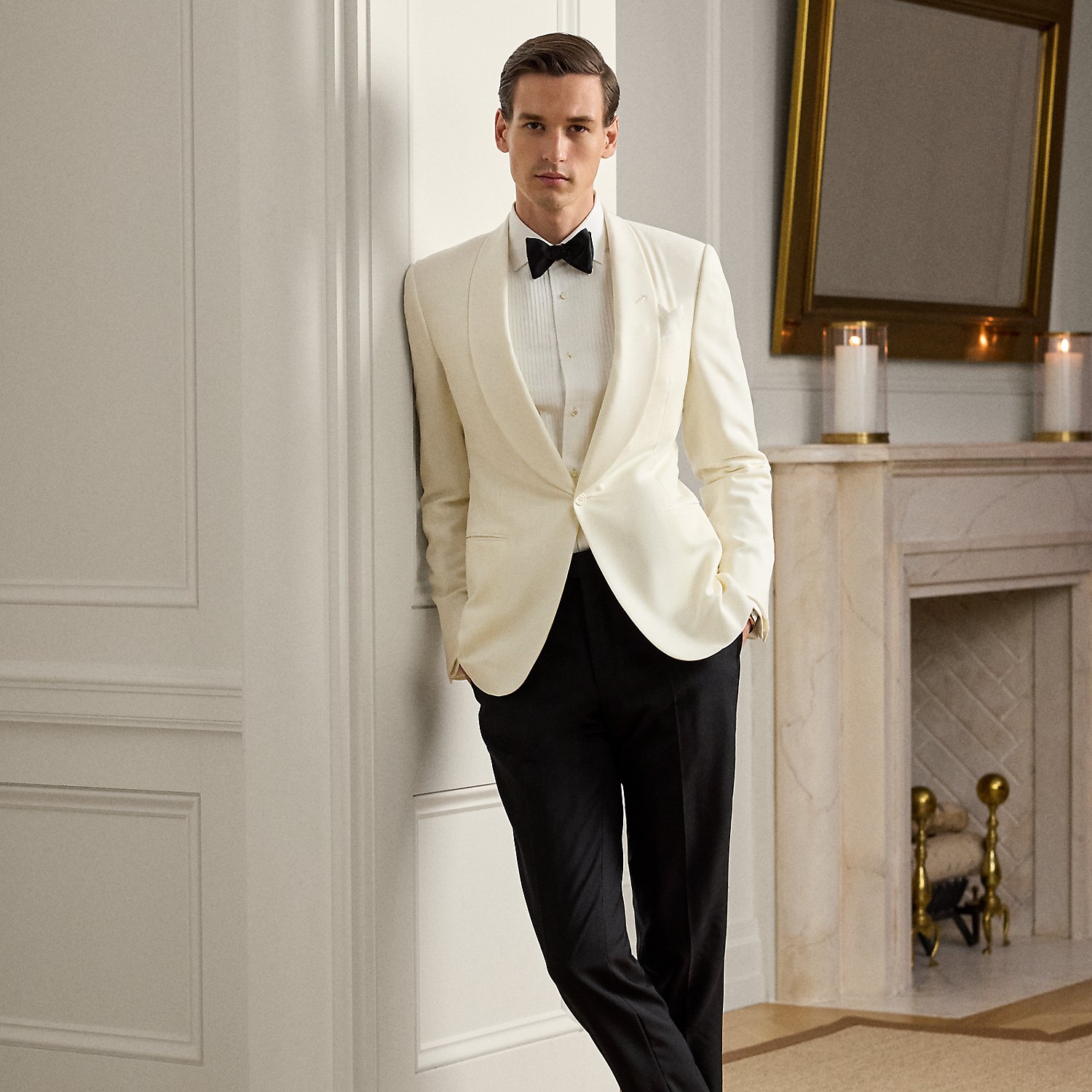 Gregory Hand-Tailored Tuxedo Trouser by Ralph Lauren Purple Label