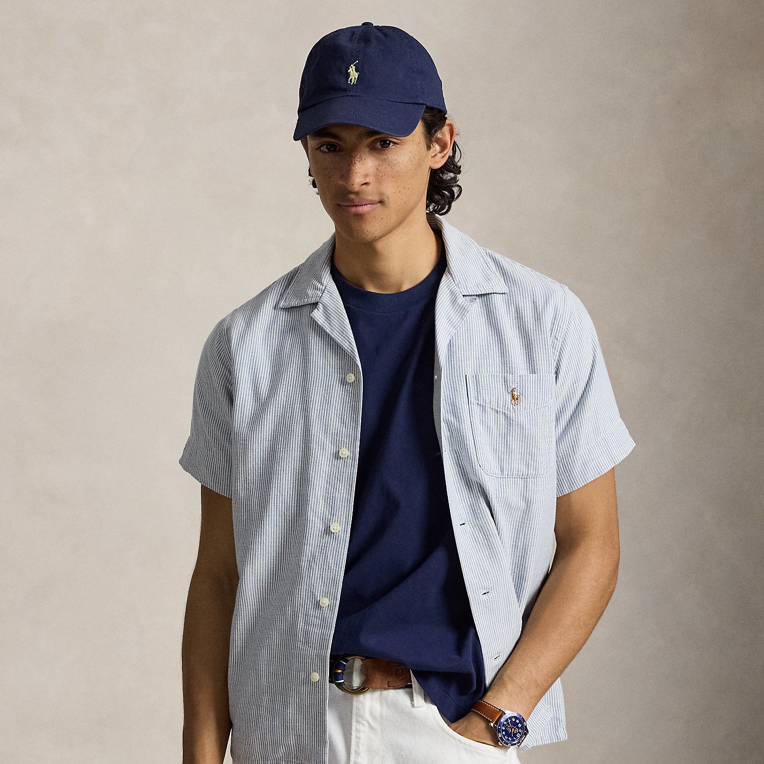 Classic Fit Double-Faced Oxford Shirt