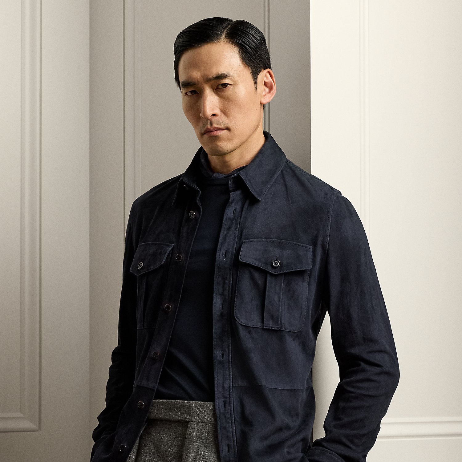 Suede Overshirt