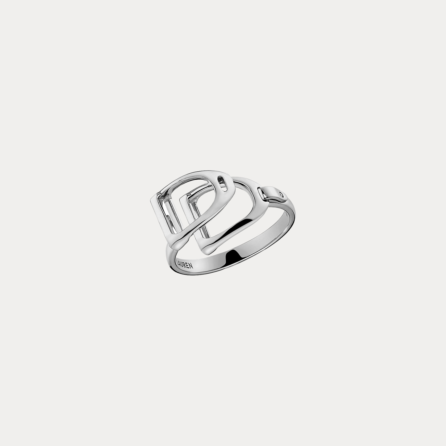 Sterling Silver Double-Stirrup Ring