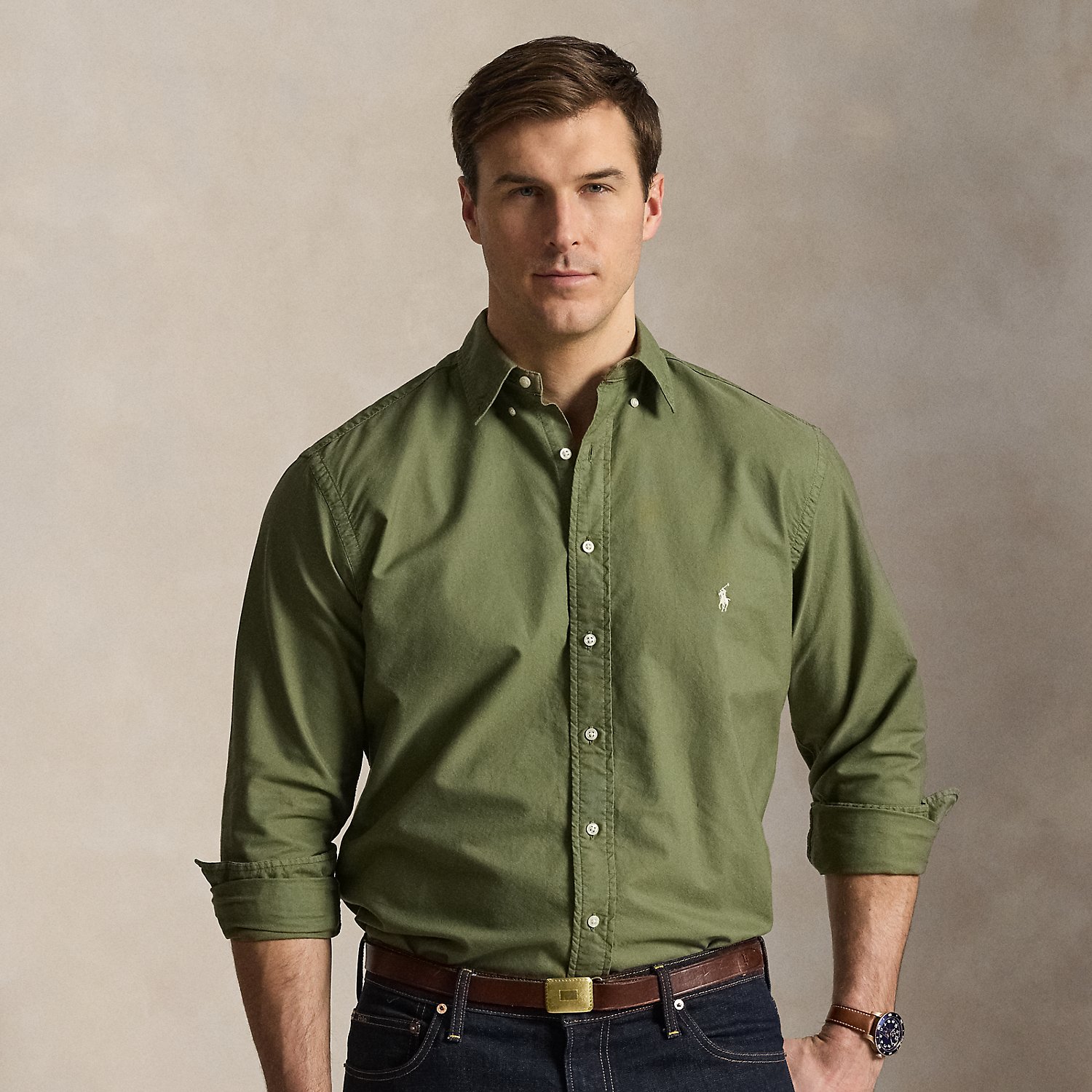 Big & Tall - Garment-Dyed Oxford Shirt