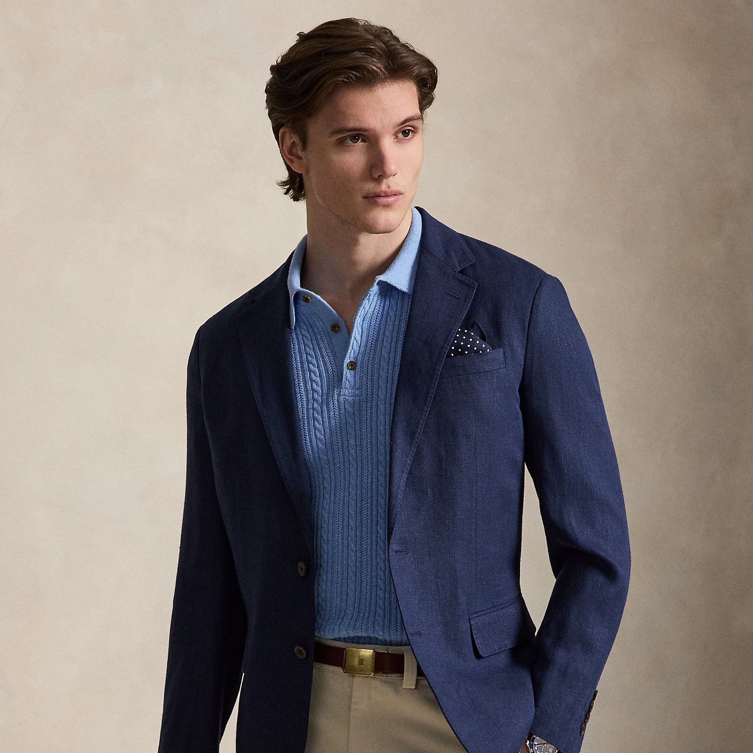 Polo Soft Modern Fit Linen-Blend Jacket by Polo Ralph Lauren