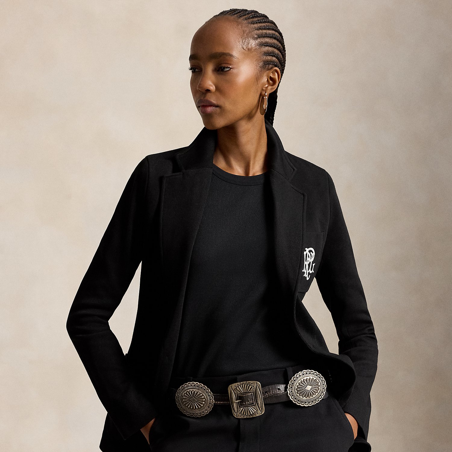 Double-Knit Jacquard Blazer