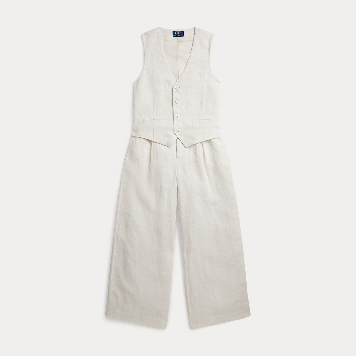 Linen Waistcoat & Wide-Leg Trouser by Ralph Lauren