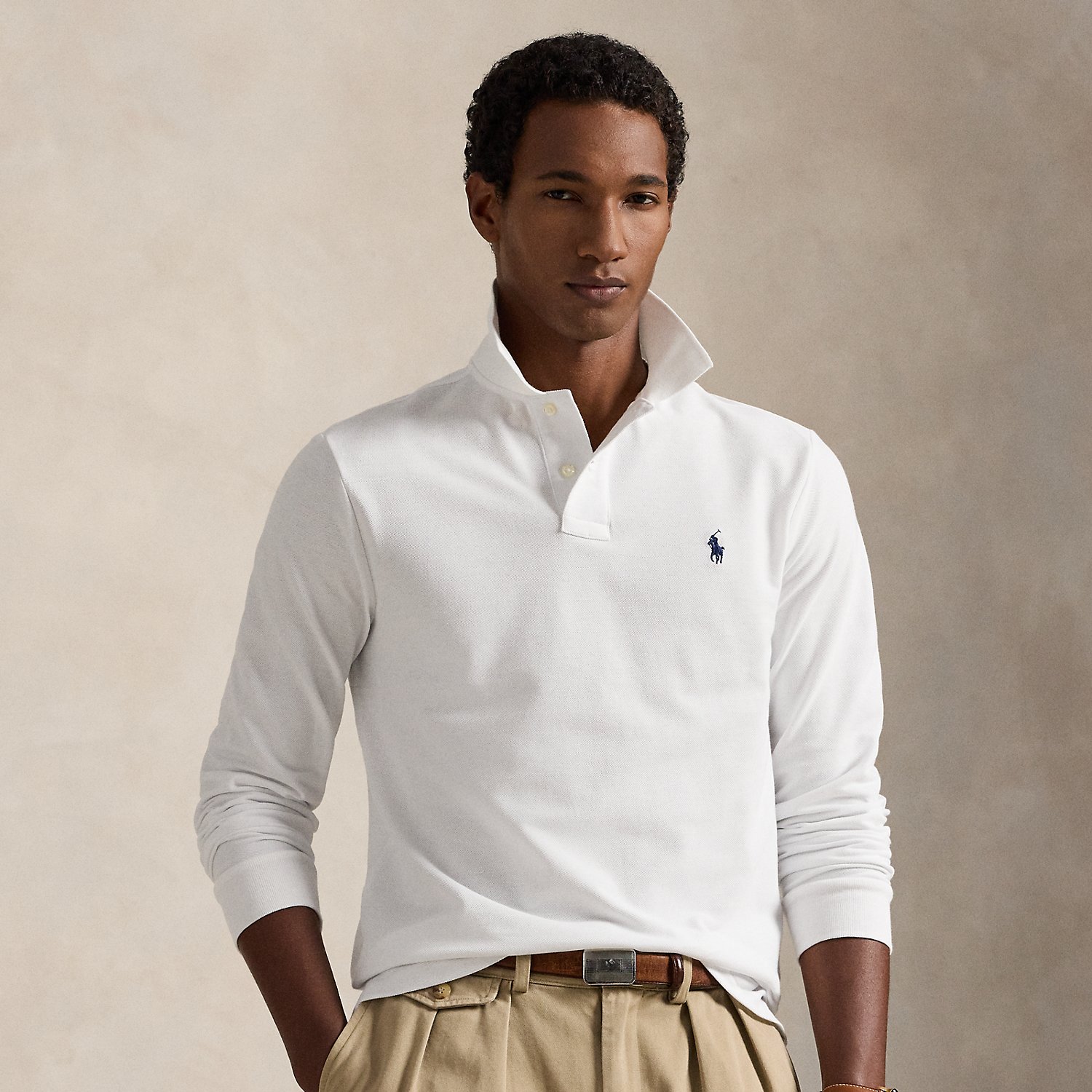 Custom Slim Fit Mesh Polo Shirt