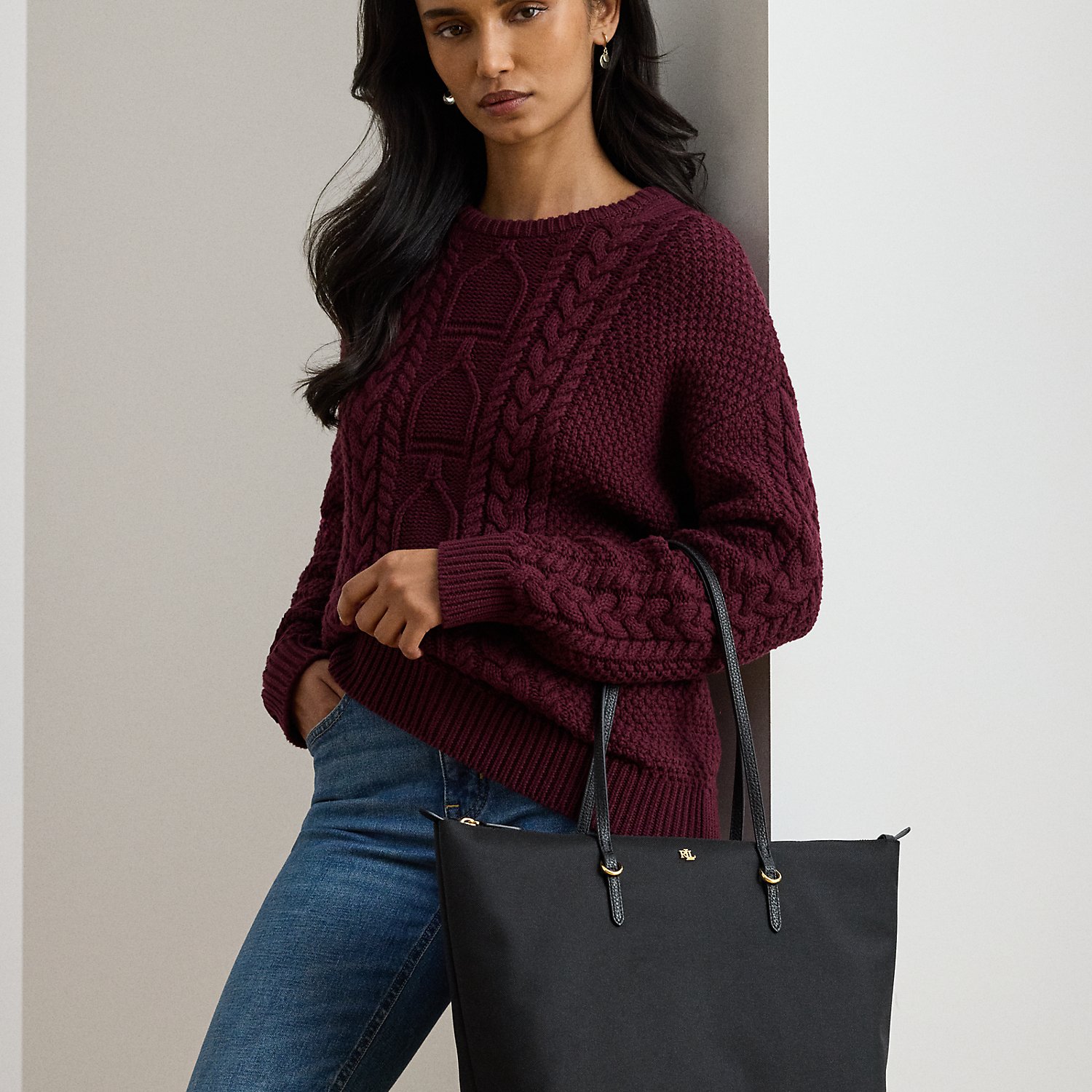 Large Nylon Keaton Tote Bag