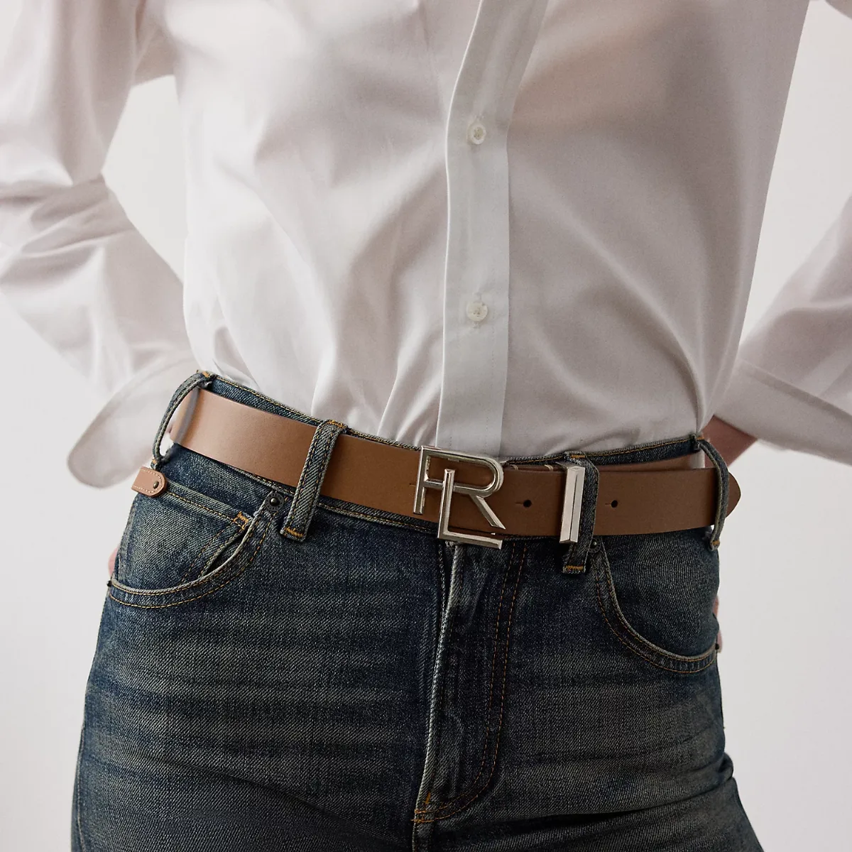 RL Box Leather Belt