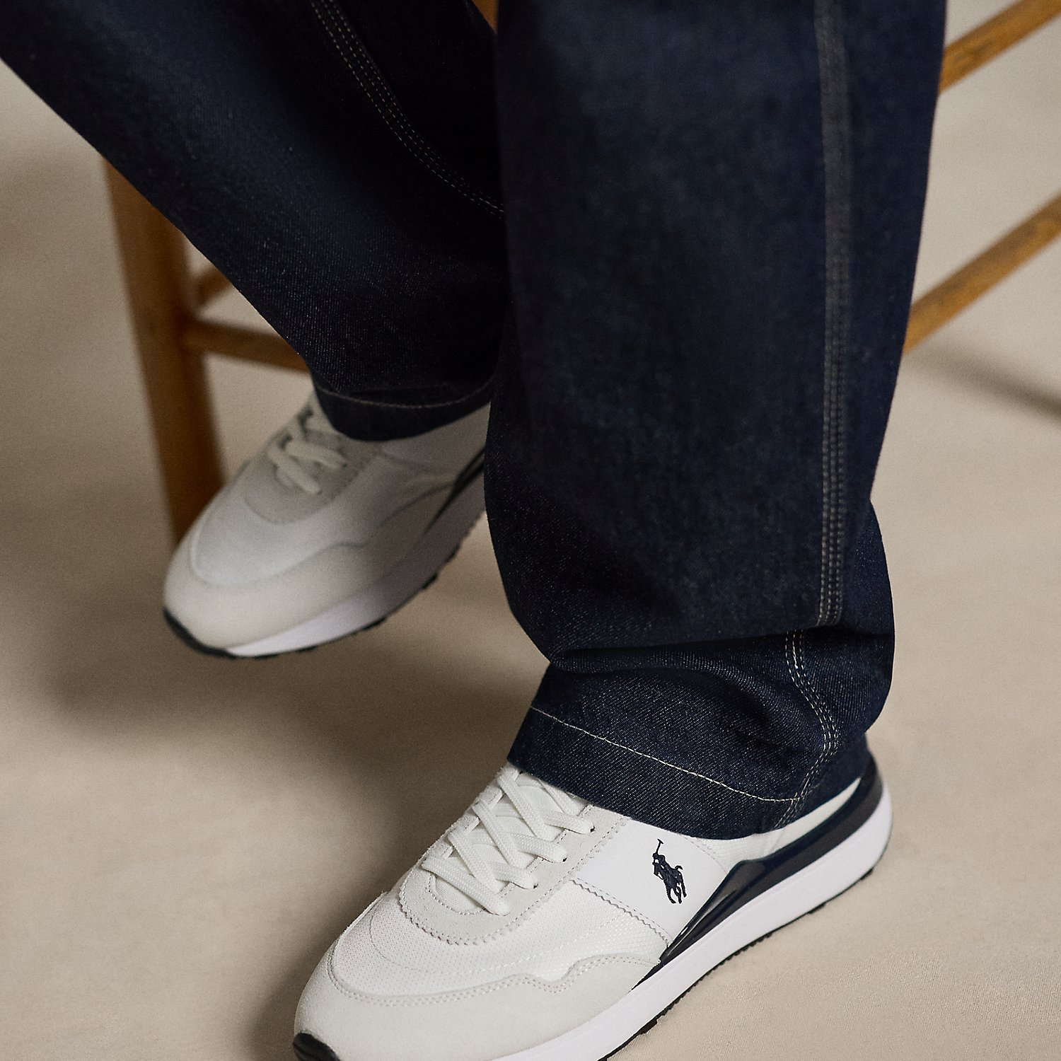 Train 89 Suede and Oxford Trainer
