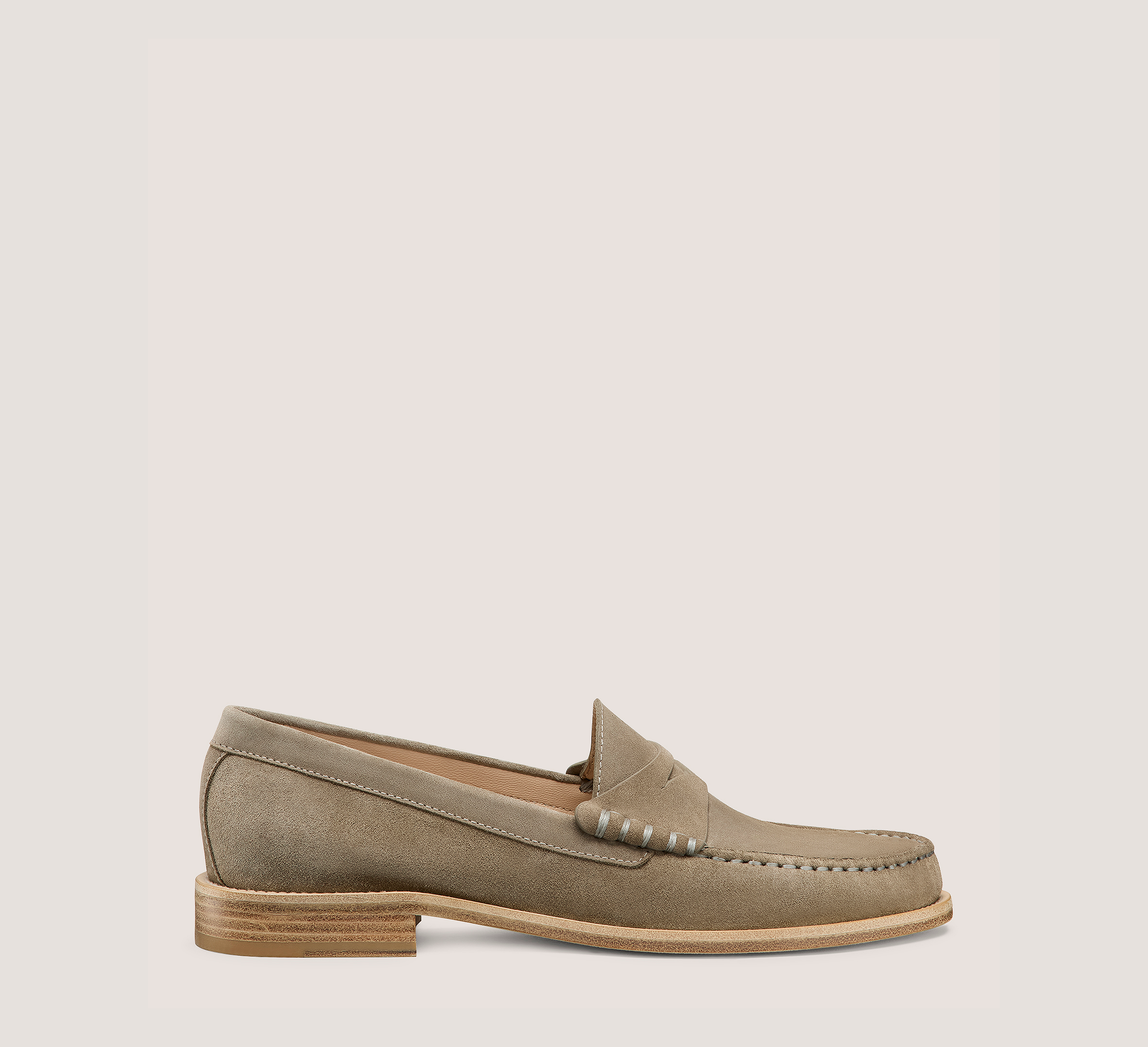 Lottie Loafer, Smokey Taupe Sport Suede, Size: 5 Medium
