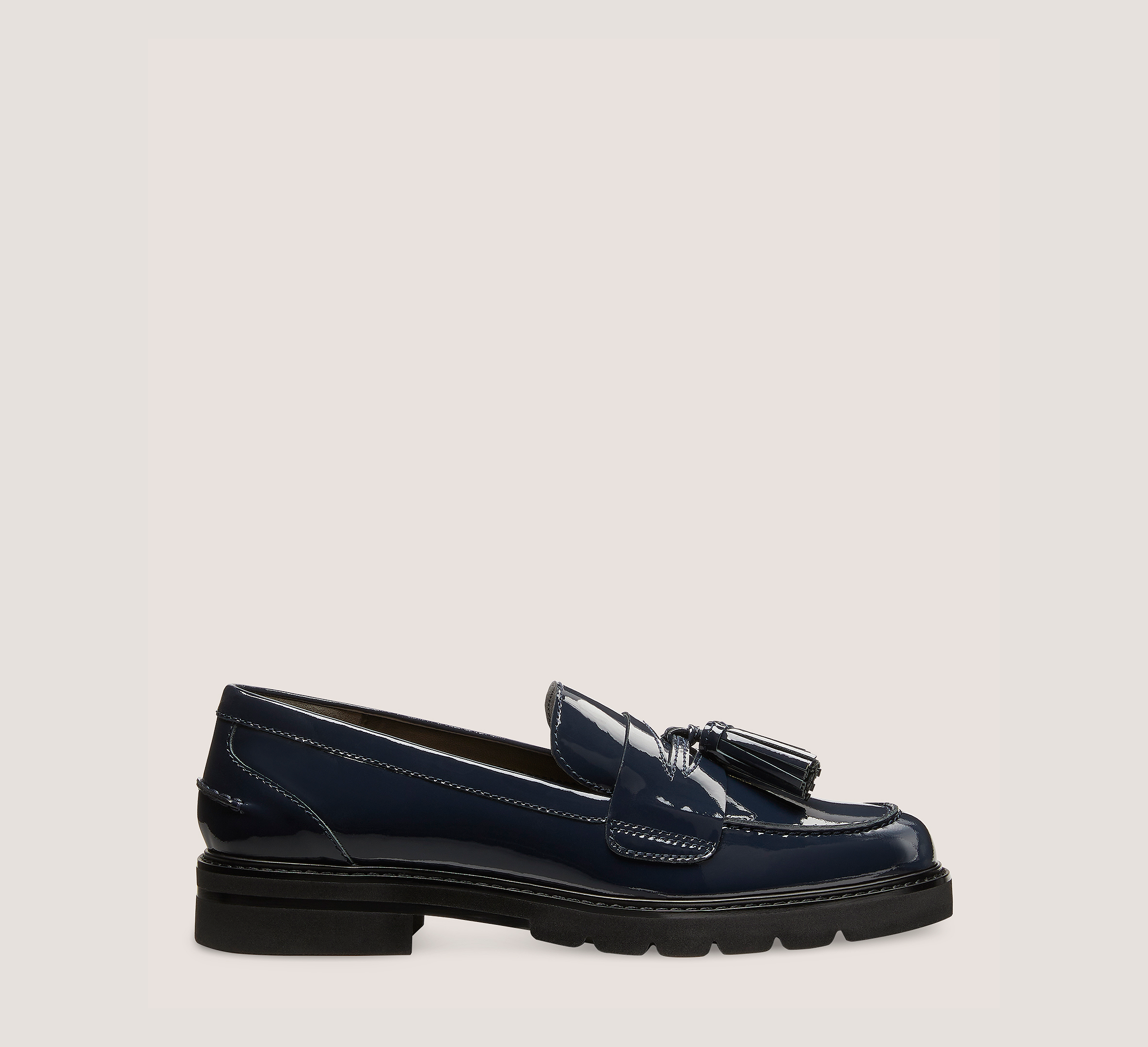 Adrina Loafer, Navy Blue Patent Leather, Size: 6.5 Medium