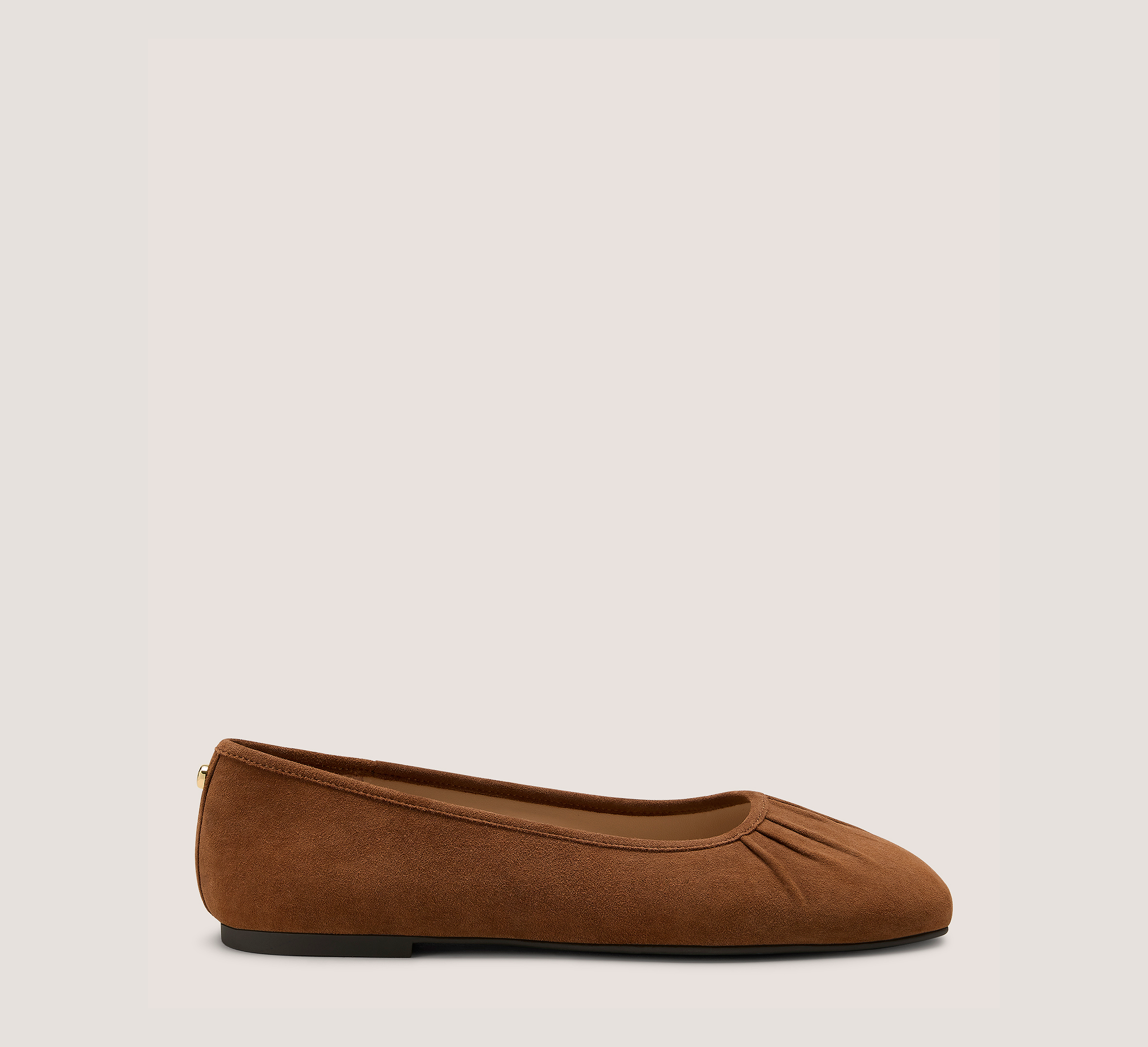 Kacey Ballet Flat, Chocolate Brown Suede, Size: 6 Medium