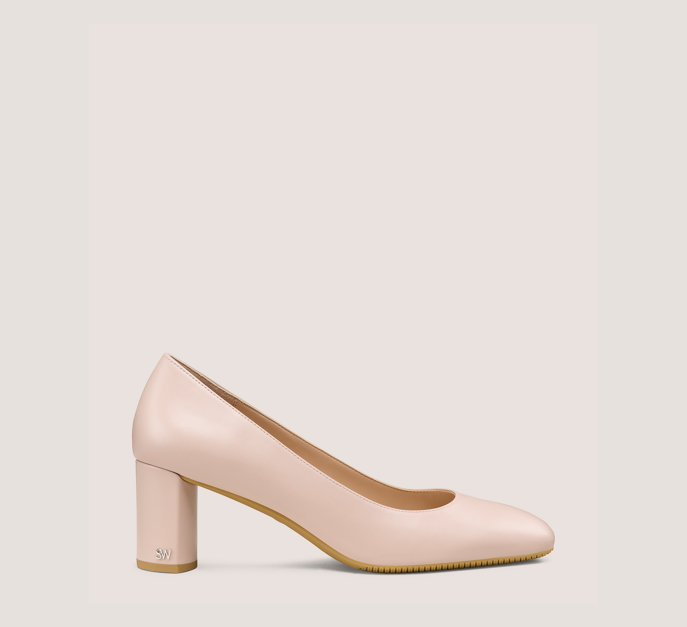 Cara 60 Pump, Dolce Taupe Smooth Leather, Size: 8 Medium