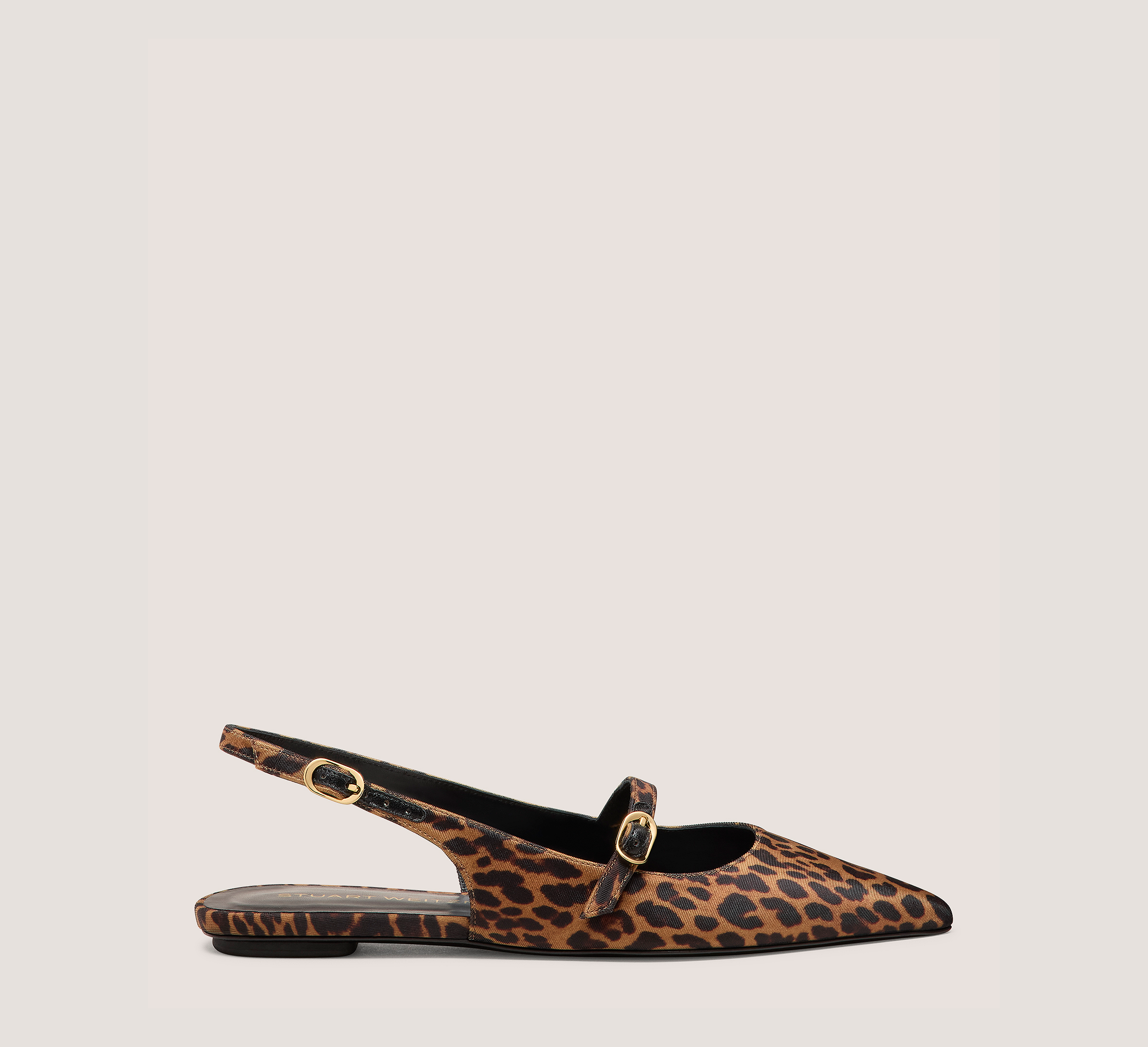 Emilia Mary Jane Slingback, Cheetah Leopard Nylon, Size: 10 Medium