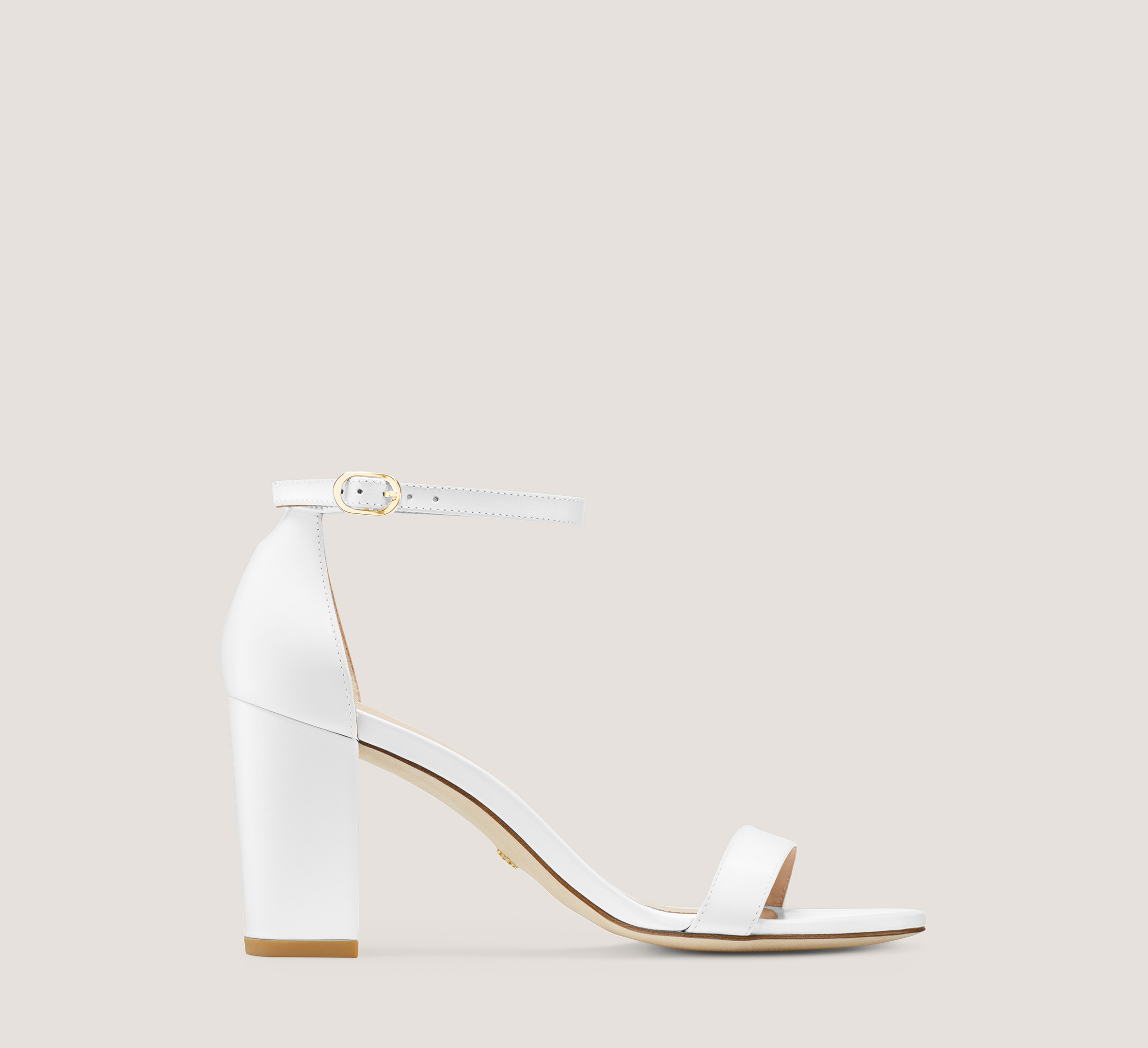 Nearlynude, White Smooth Leather, Size: 10.5 Narrow