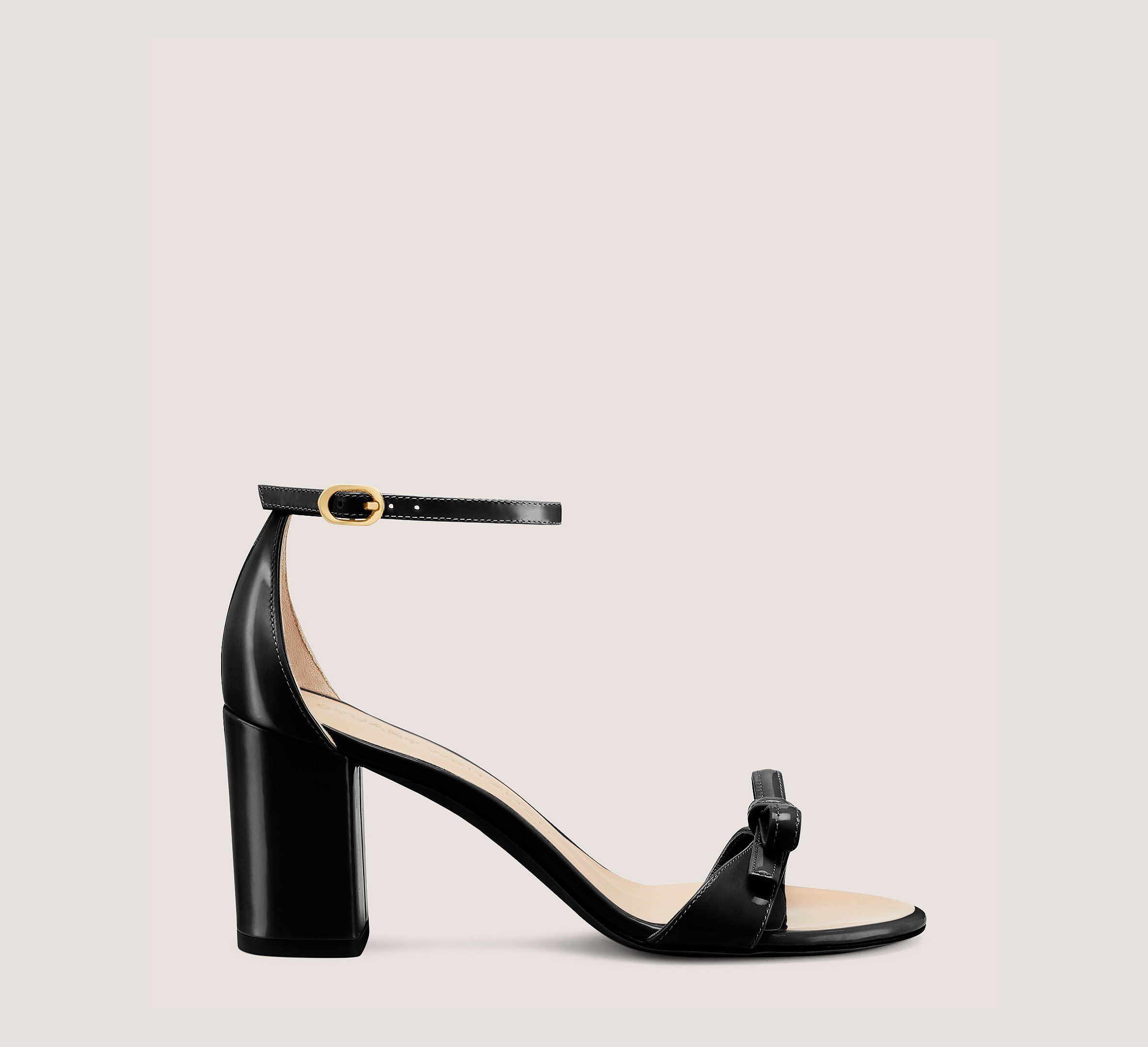 Nudist Felicity Block 75, Black Patent Leather, Size: 11 Medium